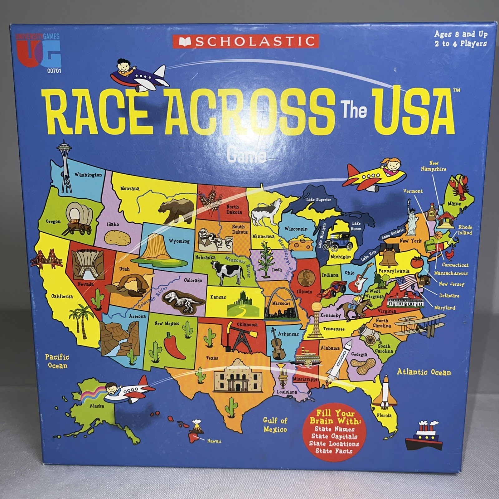 Scholastic Race Across The USA Game Ages 8 And Up