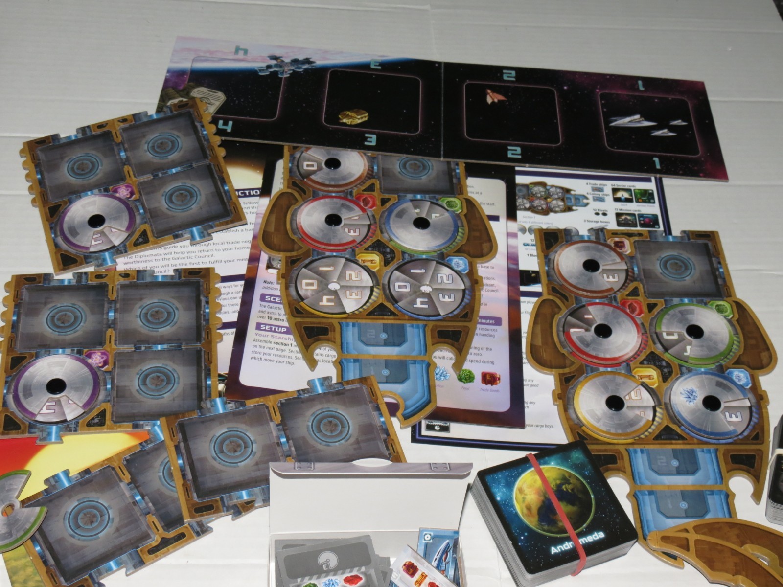 CATAN Starfarers Duel 2 Player Space Adventure Strategy Board Game Missing 6 pcs