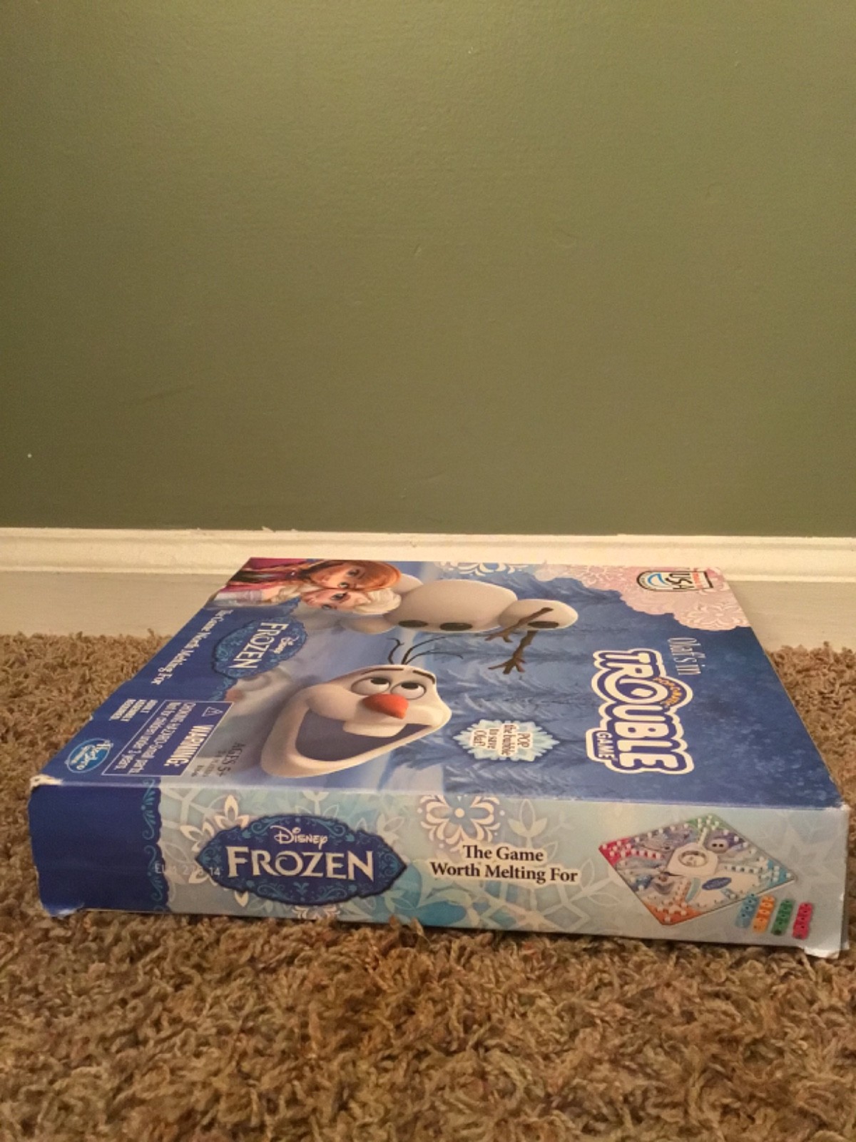 Hasbro Disney Frozen Olaf’s In Trouble Pop-O-Matic Board Game Complete