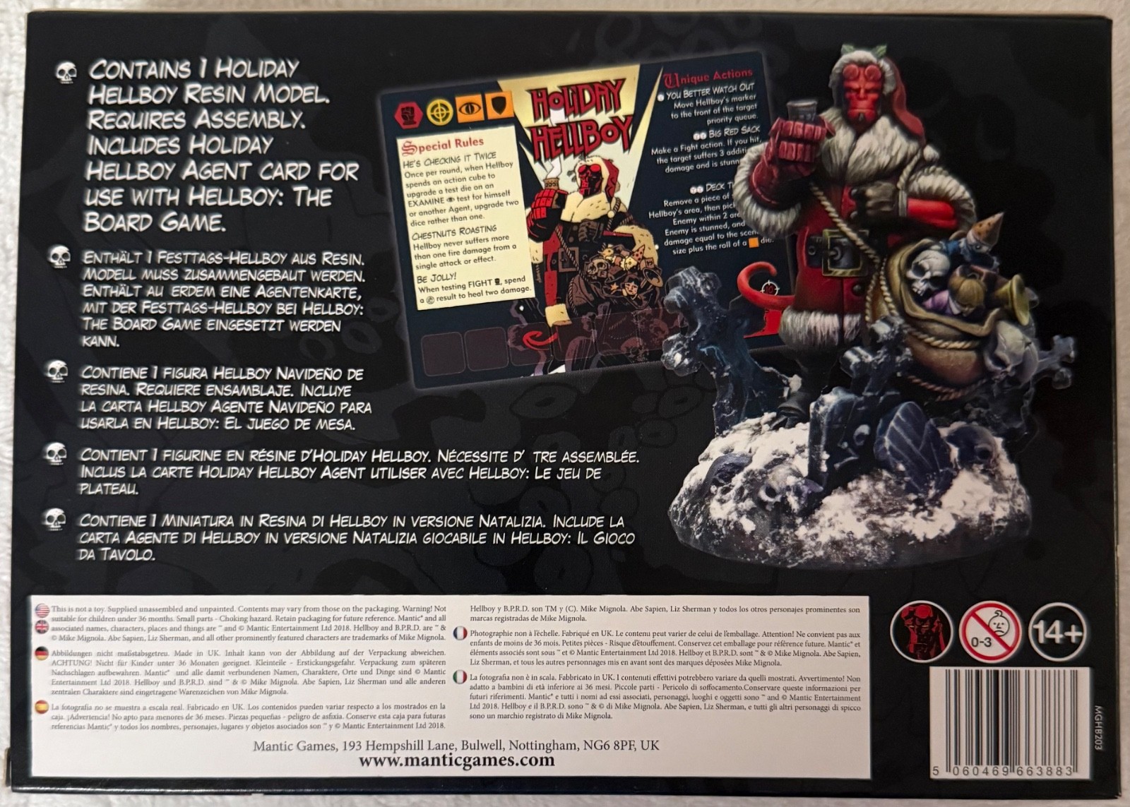 Hellboy Boardgame | Holiday Hellboy Expansion | Mantic | New & Sealed