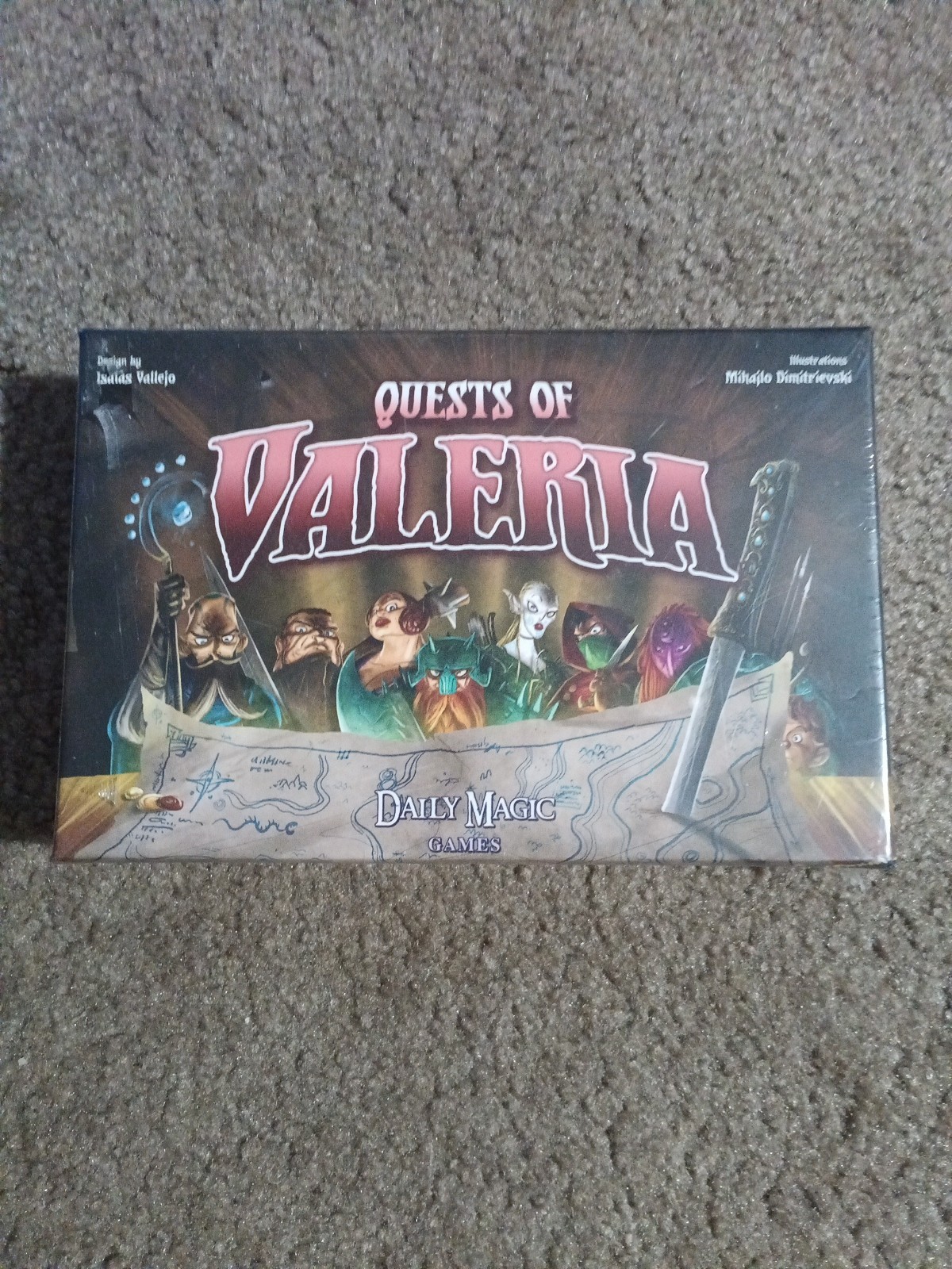 Daily Magic Boardgame Quests of Valeria Box Brand New Card Game 1 To 5 Players