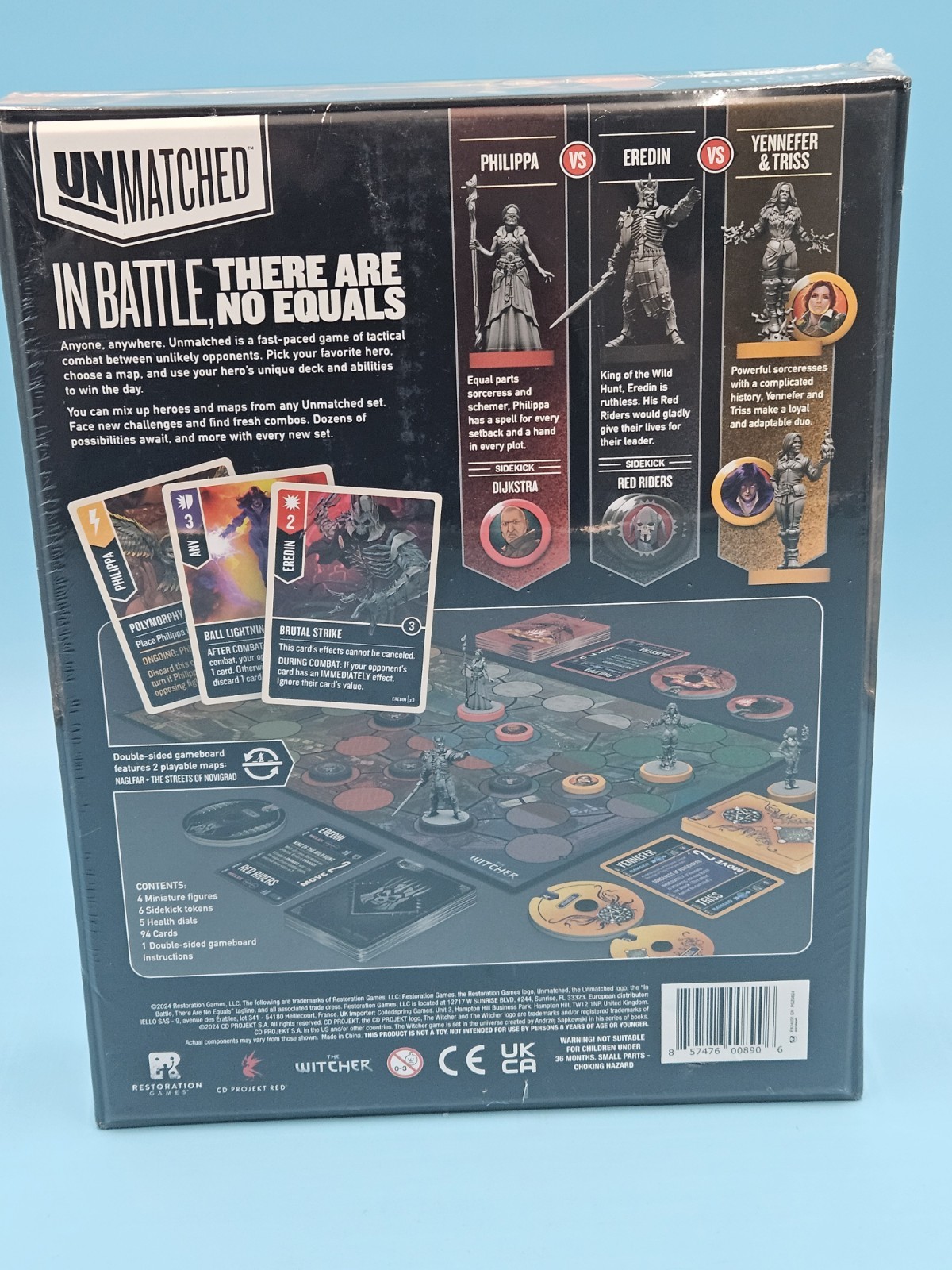 Restoration Games Unmatched The Witcher Realms Fall Board Game Set – New Sealed