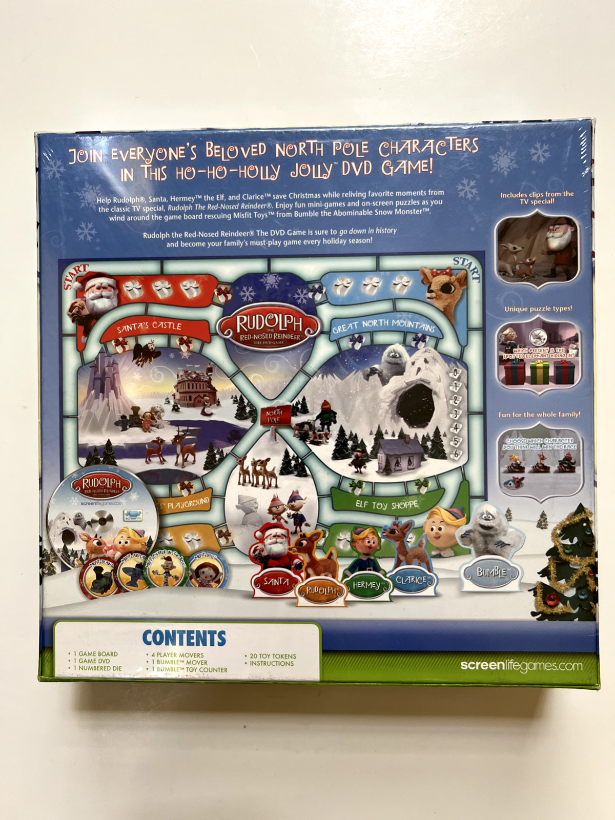 Rudolph The Red Nosed Reindeer DVD Game By Screenlife 2010, NEW Sealed,