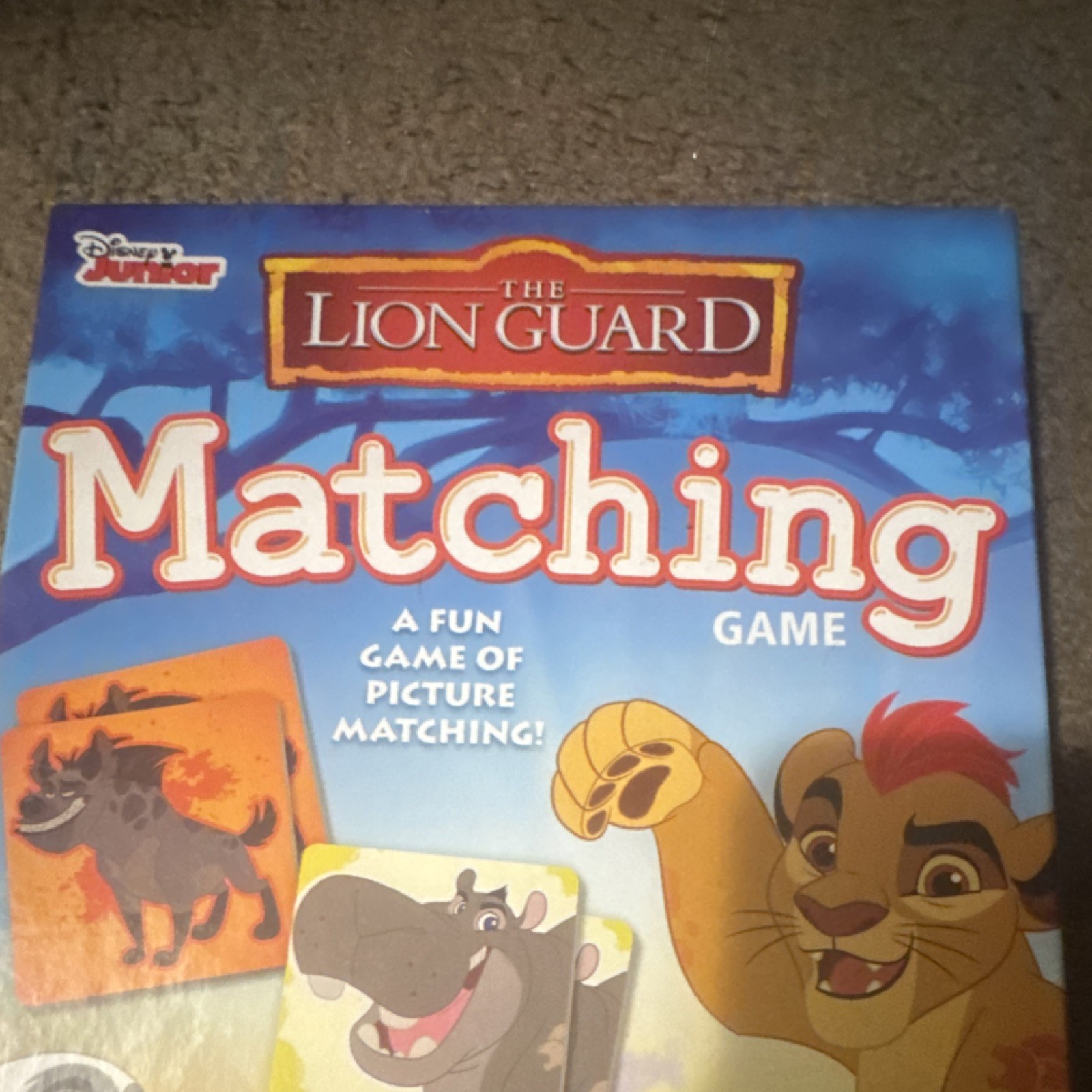 Wonder Forge The Lion Guard Matching Game Picture Matching Ages 3+ Complete Set