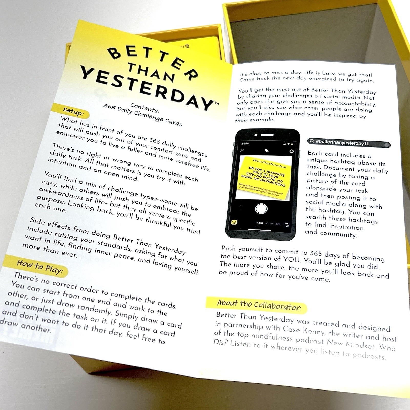 Better Than Yesterday Self Help 365 Daily Challenges Mindfulness Game Complete