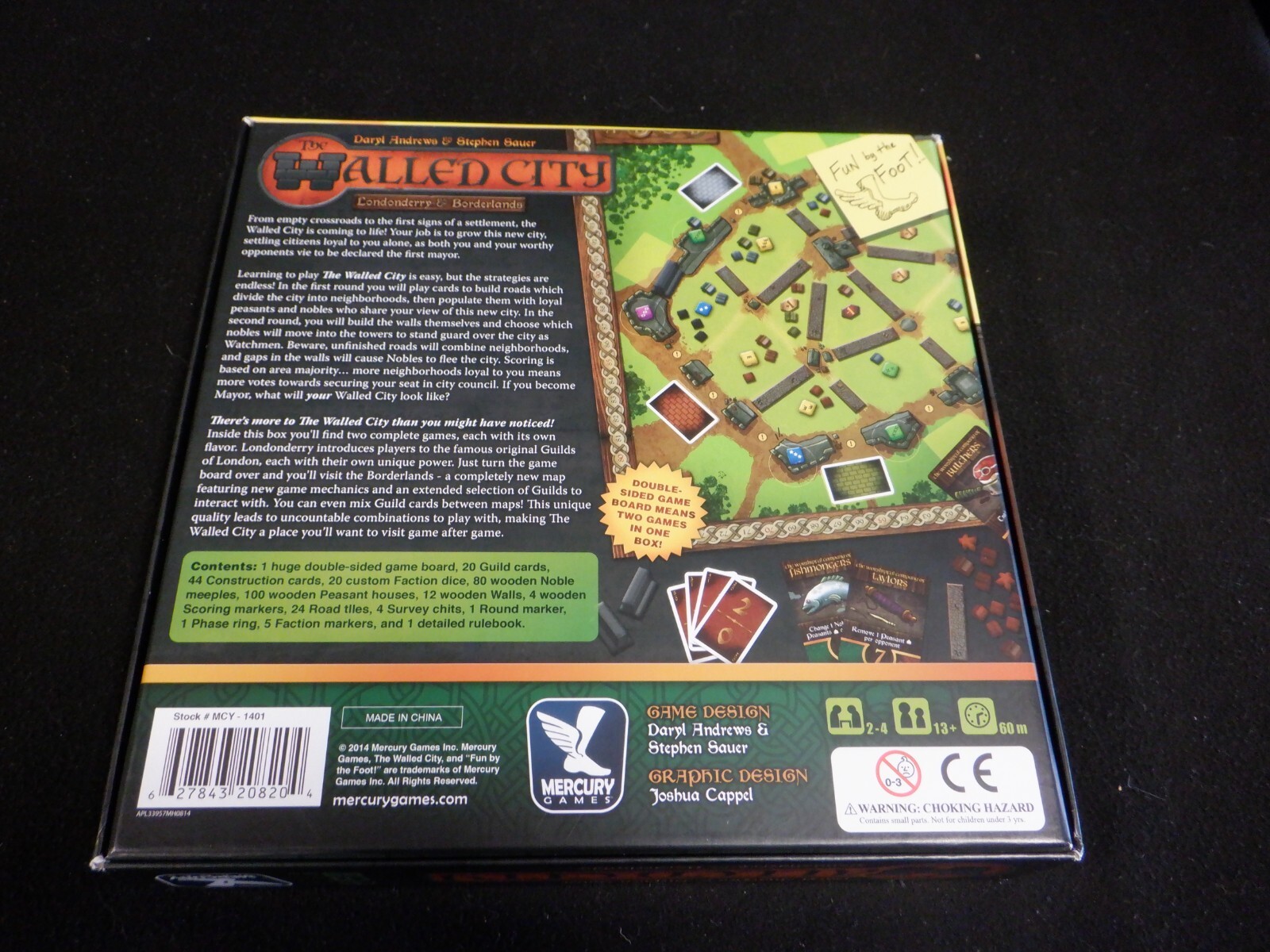 Board Games -Mercury Games The Walled City – Complete – Excellent Condition