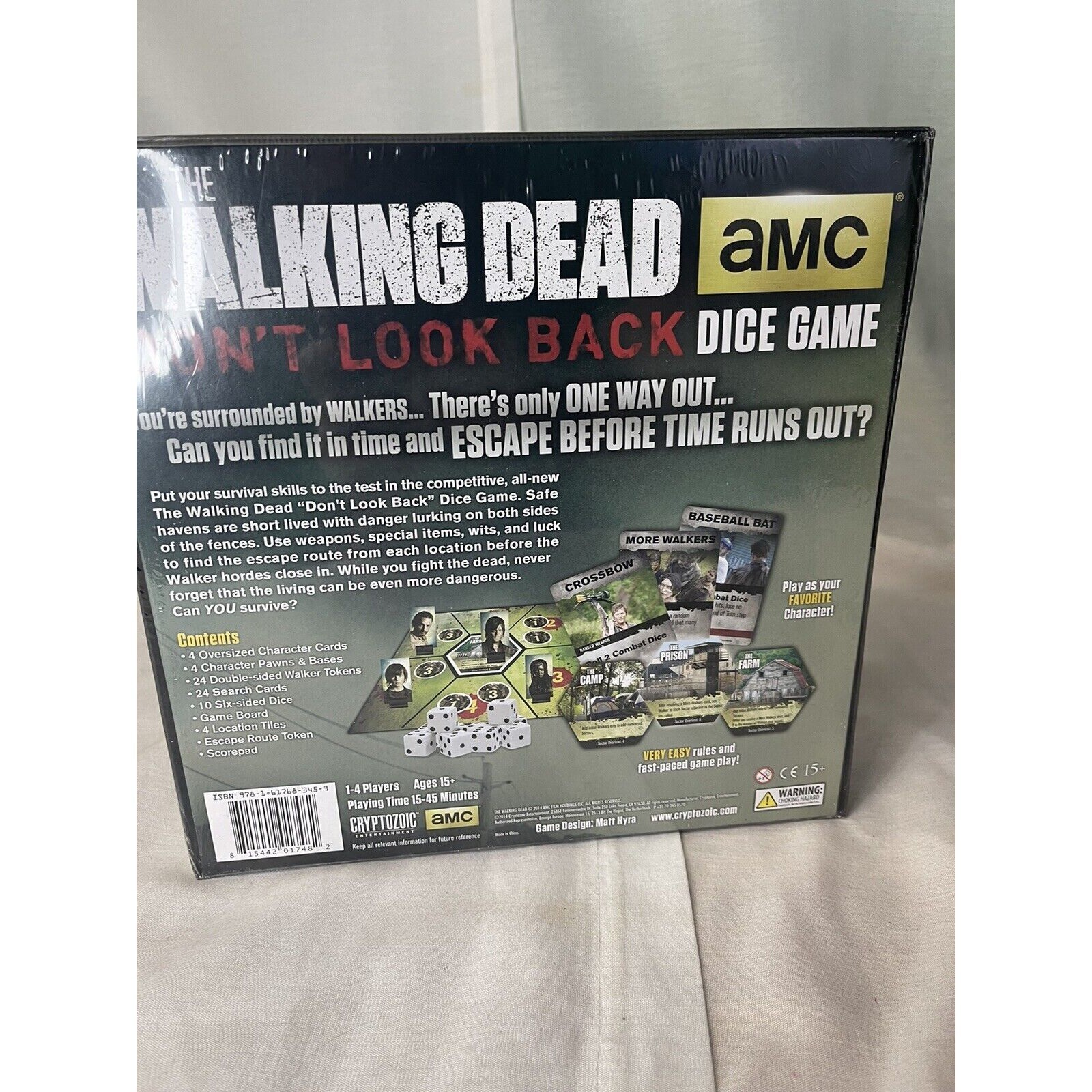 AMC The Walking Dead Don’t Look Back Dice Board Game – New & Sealed