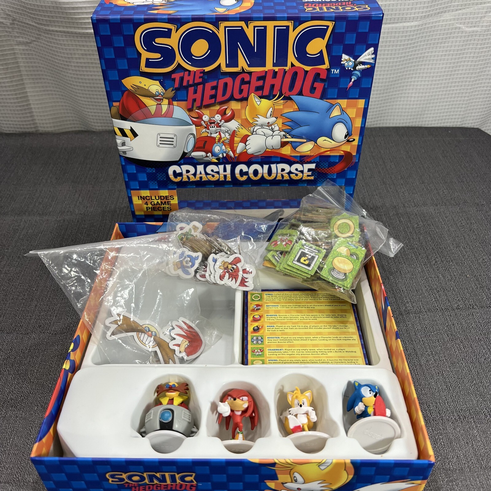 Sonic the Hedgehog Crash Course Racing Board Game by SEGA Complete in Box