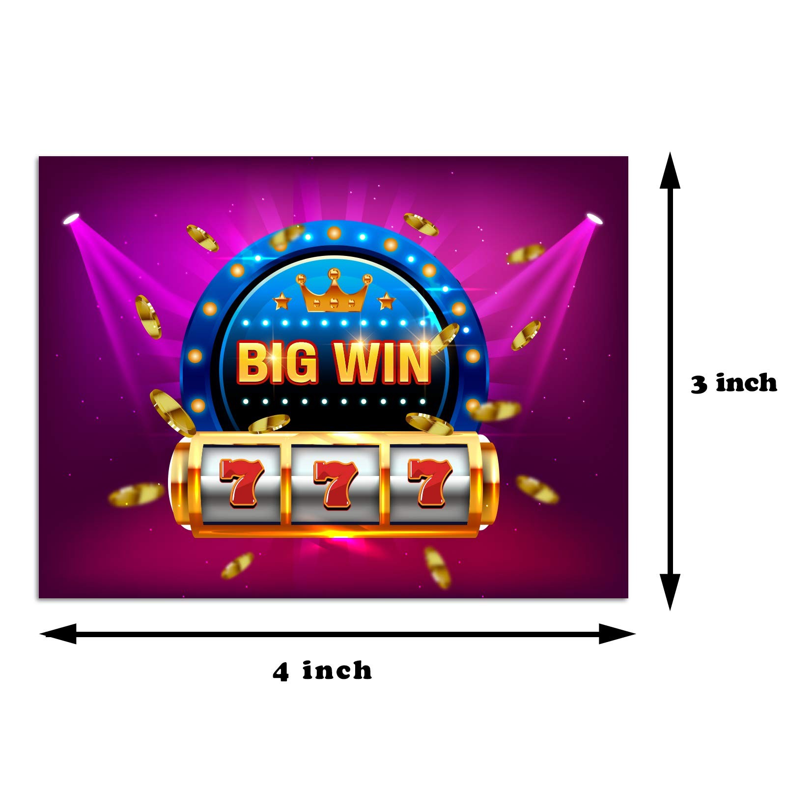 Casino Night Party Gambling Scratch Off Game Cards Slot Machine – Business Pr…