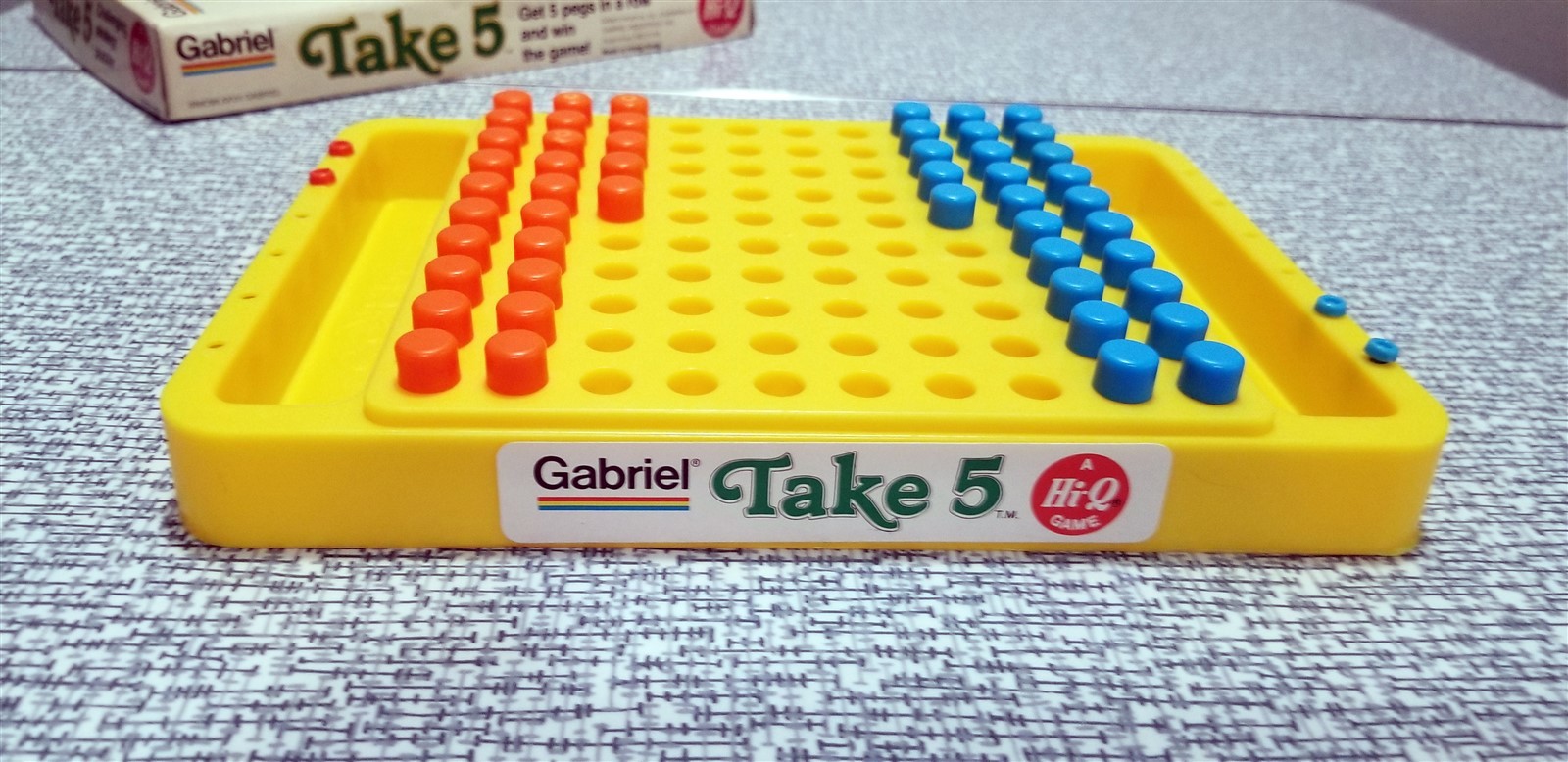 Vintage 1977 TAKE 5 Strategy Puzzler Hi-Q Game Gabriel 77452 COMPLETE