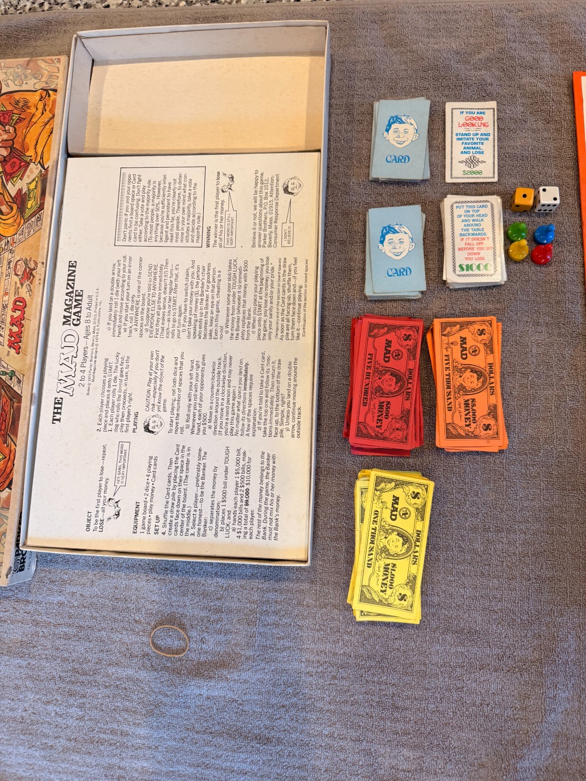The Mad Magazine Game – Parker Brothers – 1979 – Vintage – 2 to 4 Players