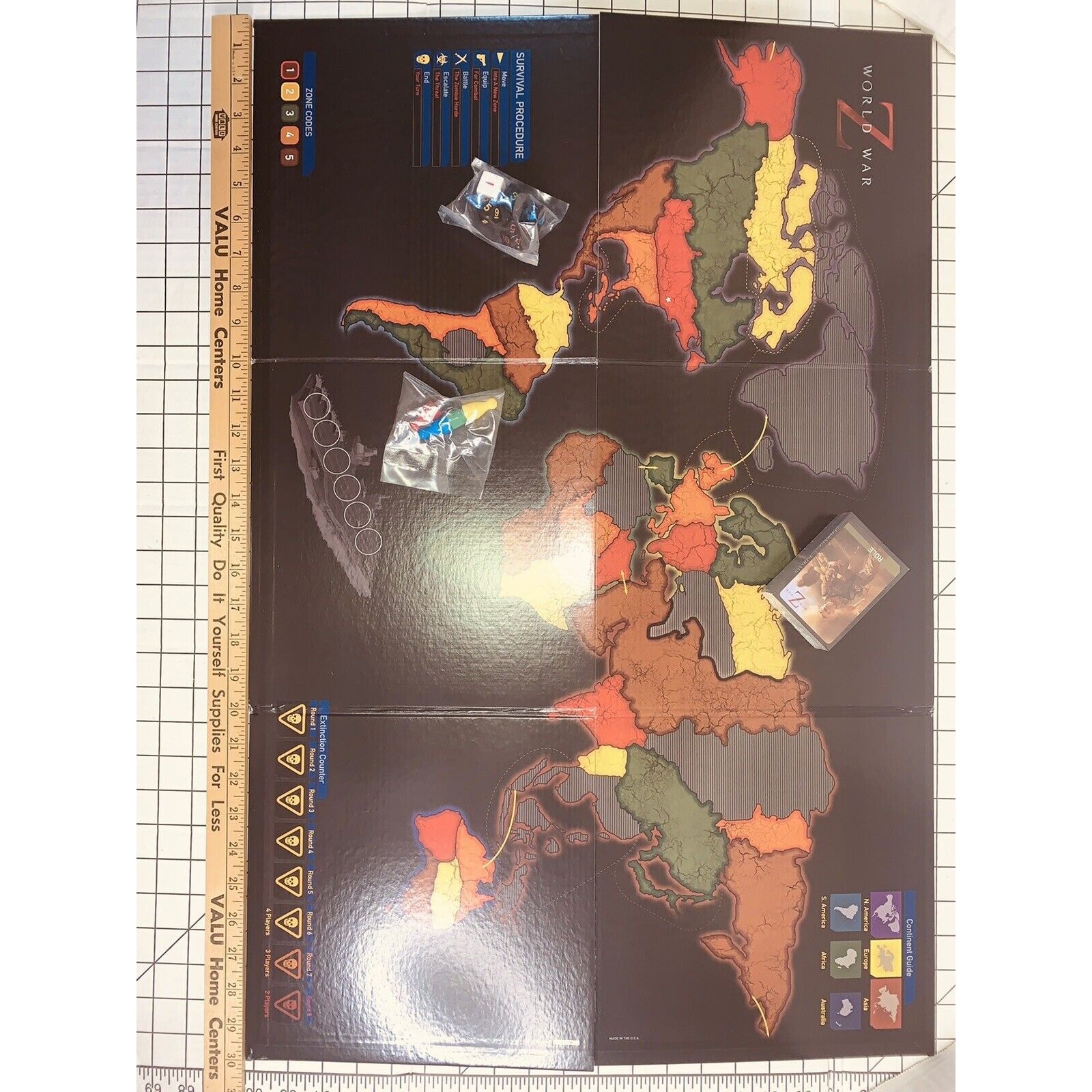 World War Z The Game Zombies University Games Tactical Strategy Board Unused