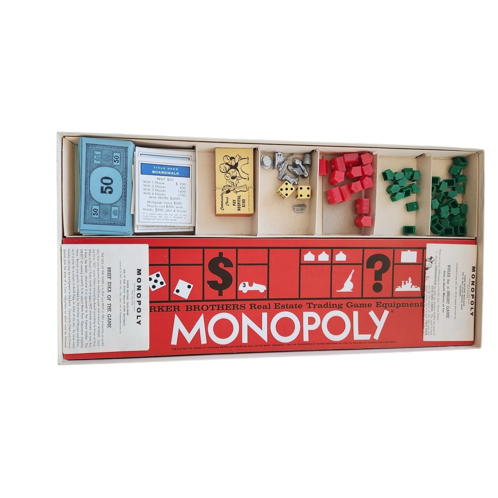 Vintage 1950s-60s Monopoly Game – Parker Brothers Classic Collector’s Edition!