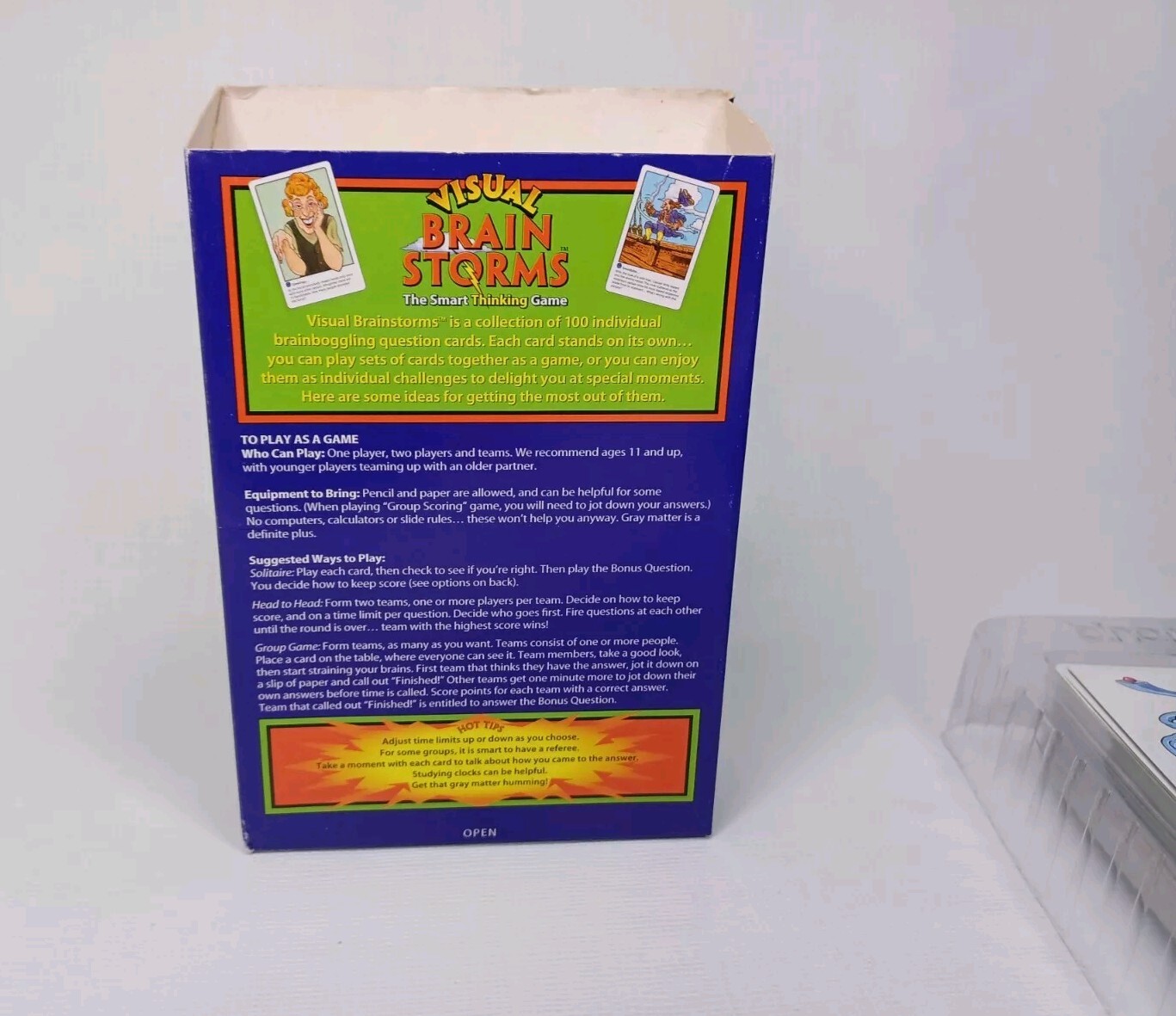 Visual Brain Storms The Smart Thinking Game Cards Binary Arts