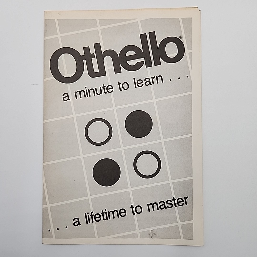 Othello Board Game Pressman COMPLETE Instructions Vintage 1990 Classic Strategy