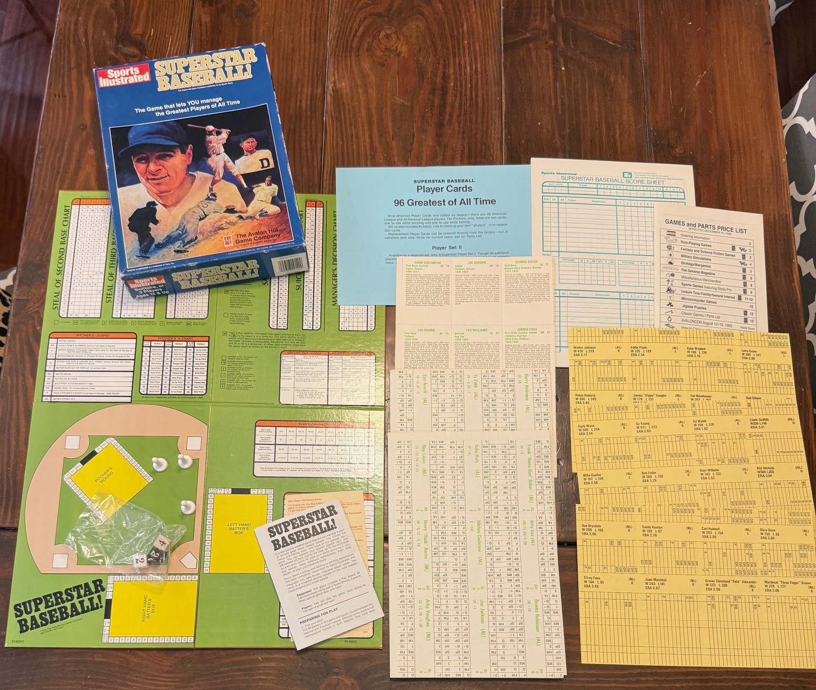 Superstar Baseball Board Game Sports Illustrated 1978 Avalon Hill NEW Open Box
