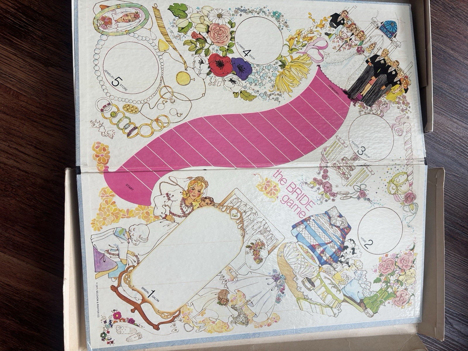 Selchow & Righter The Bride Game No. 30 (1971) Wedding Board Game