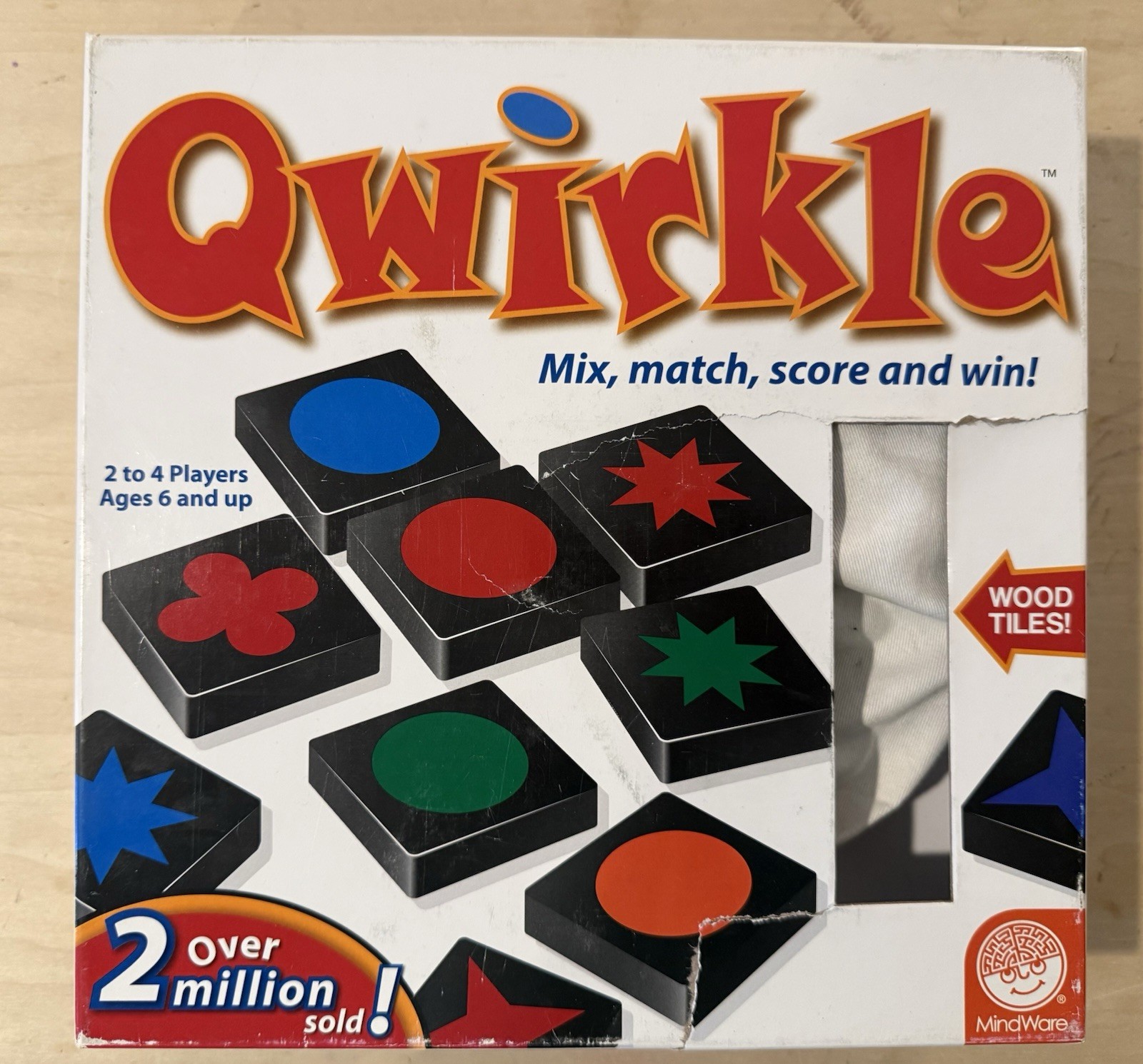 Qwirkle Board Game MindWare 100% Complete CIB Wooden Tiles Family Strategy Game
