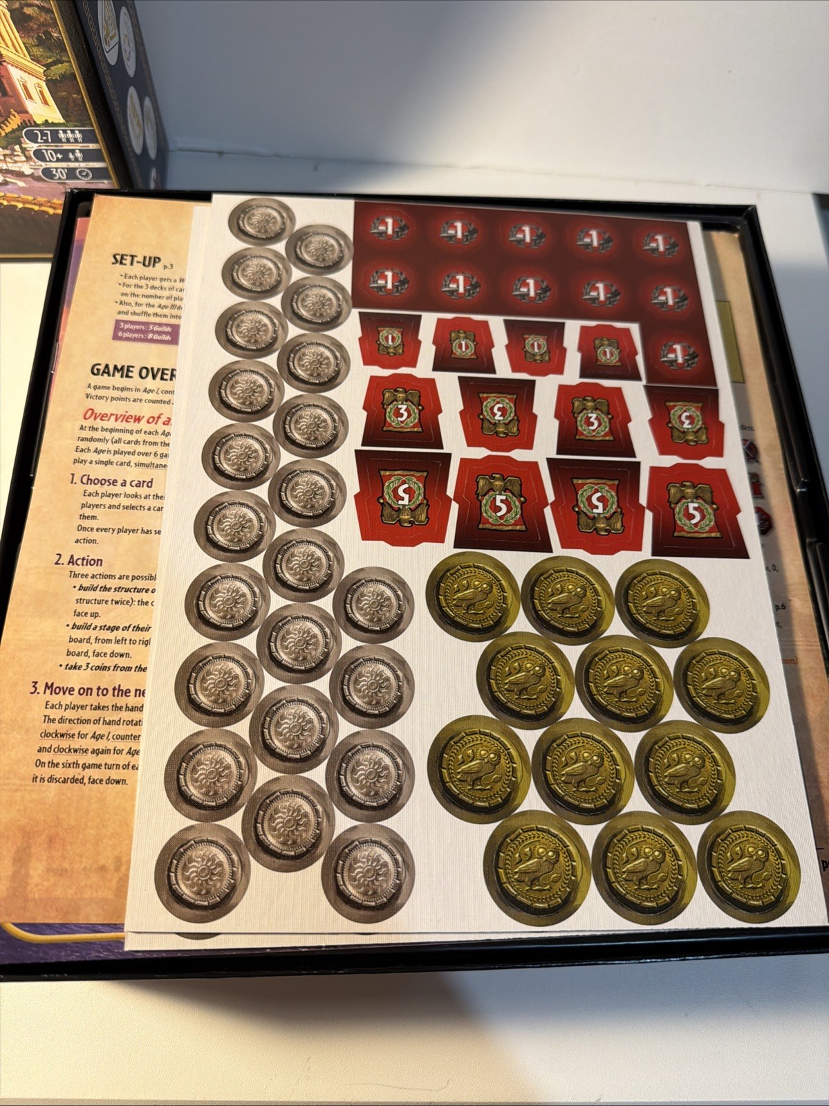 Asmodee Editions Seven 7 Wonders Board Game New Open Box
