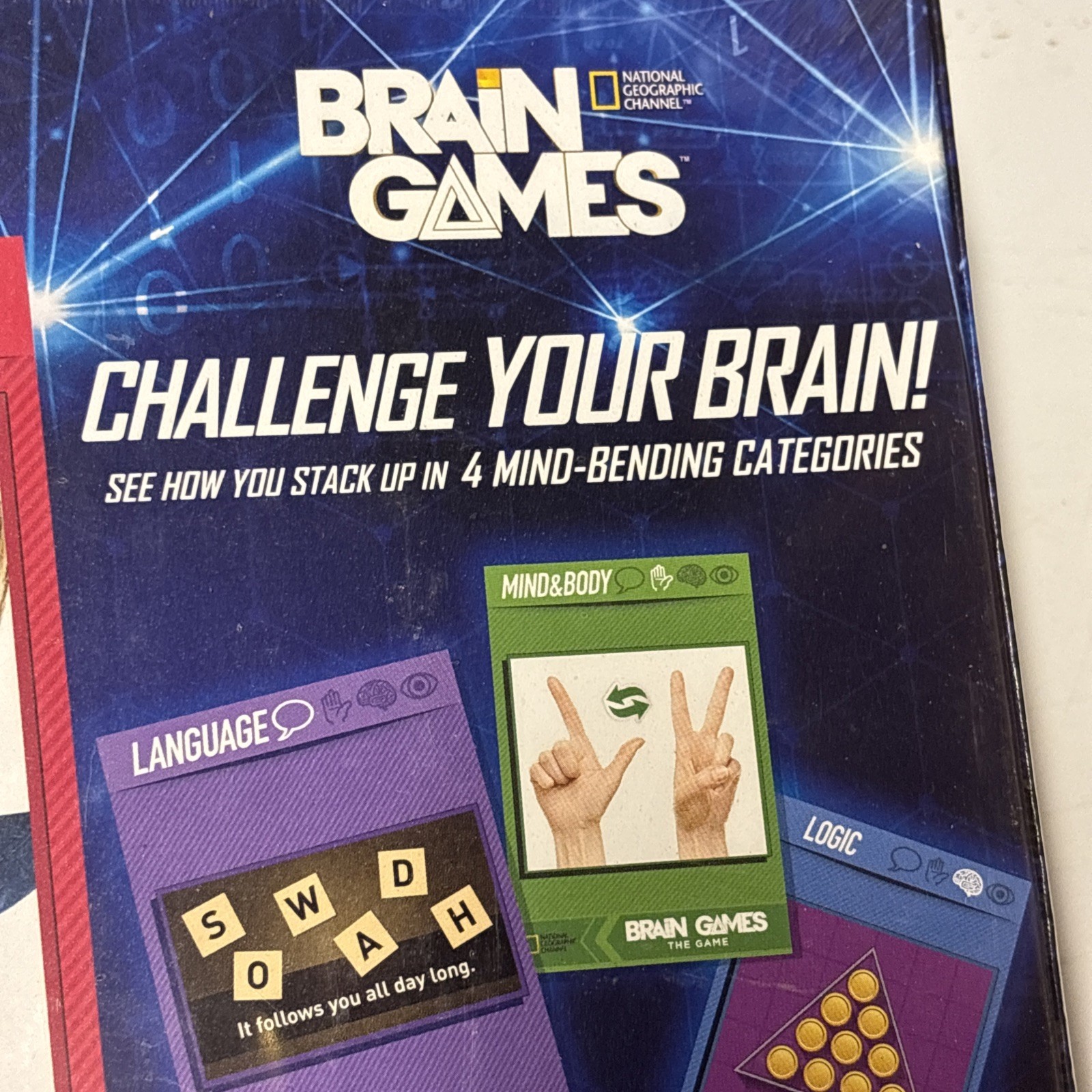 Brain Games The Game National Geographic Channel Ages 14+ 3-6 Players