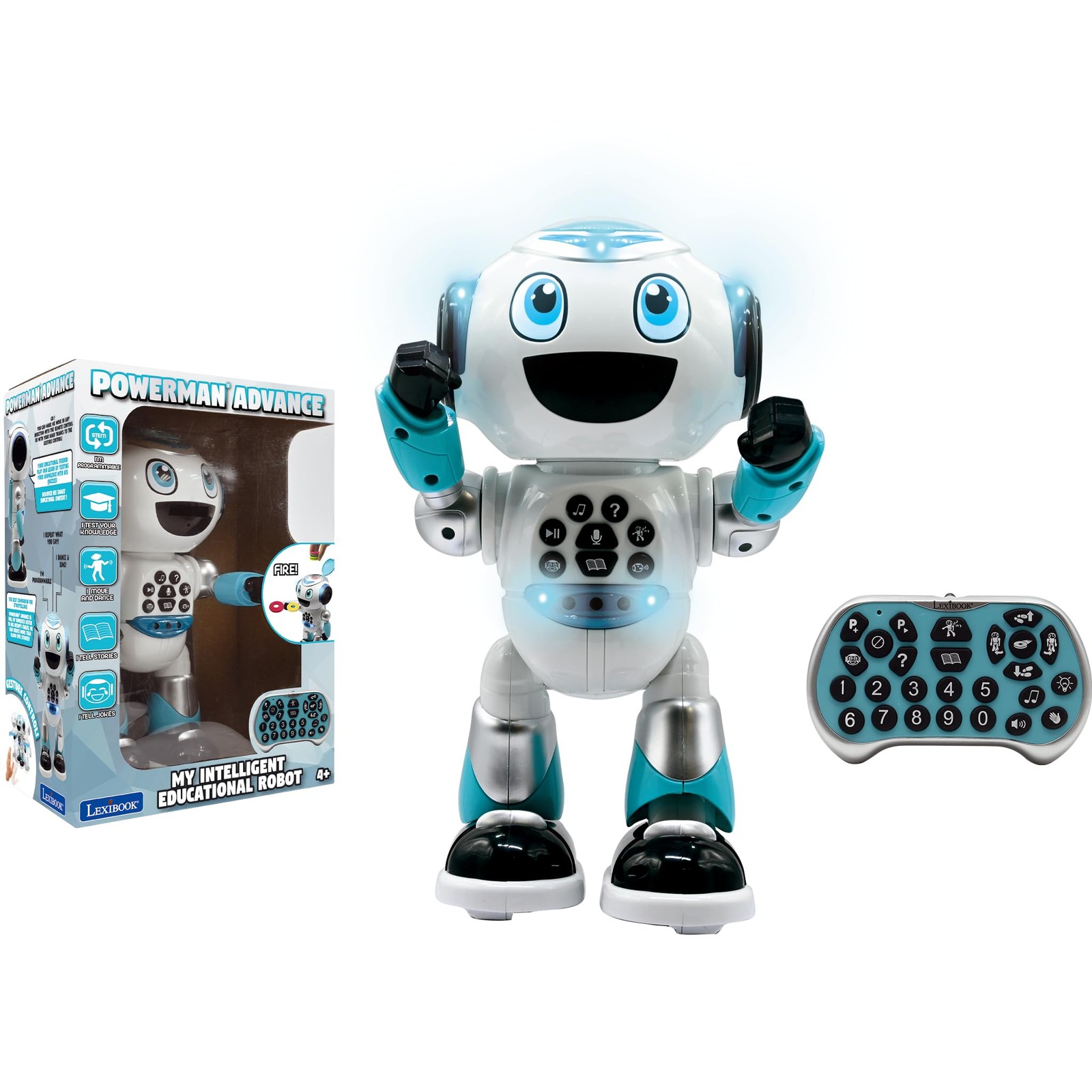 Remote Control Robot Interactive Educational Toy Walks Dances ROB28EN LEXiBOOK