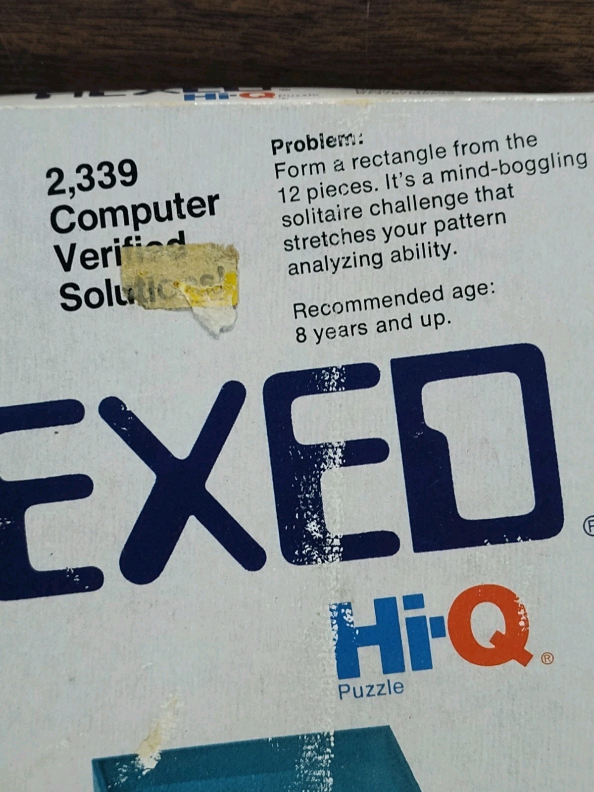 1978 Gabriel HEXED Hi-Q Puzzle Game Complete 12-Piece Vintage Brain Teaser Boxed