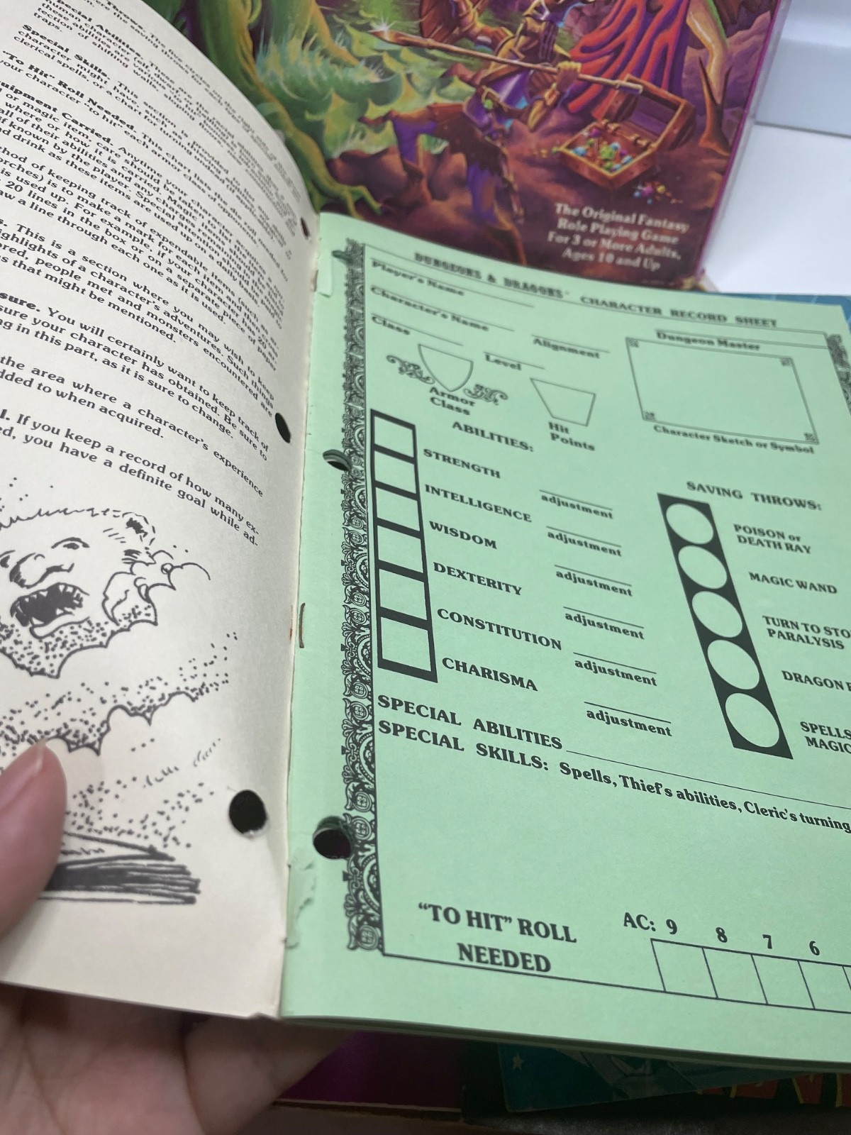 1981 Dungeons & Dragons D&D Adventure Vintage 1st Basic Set #1011 Purple TSR