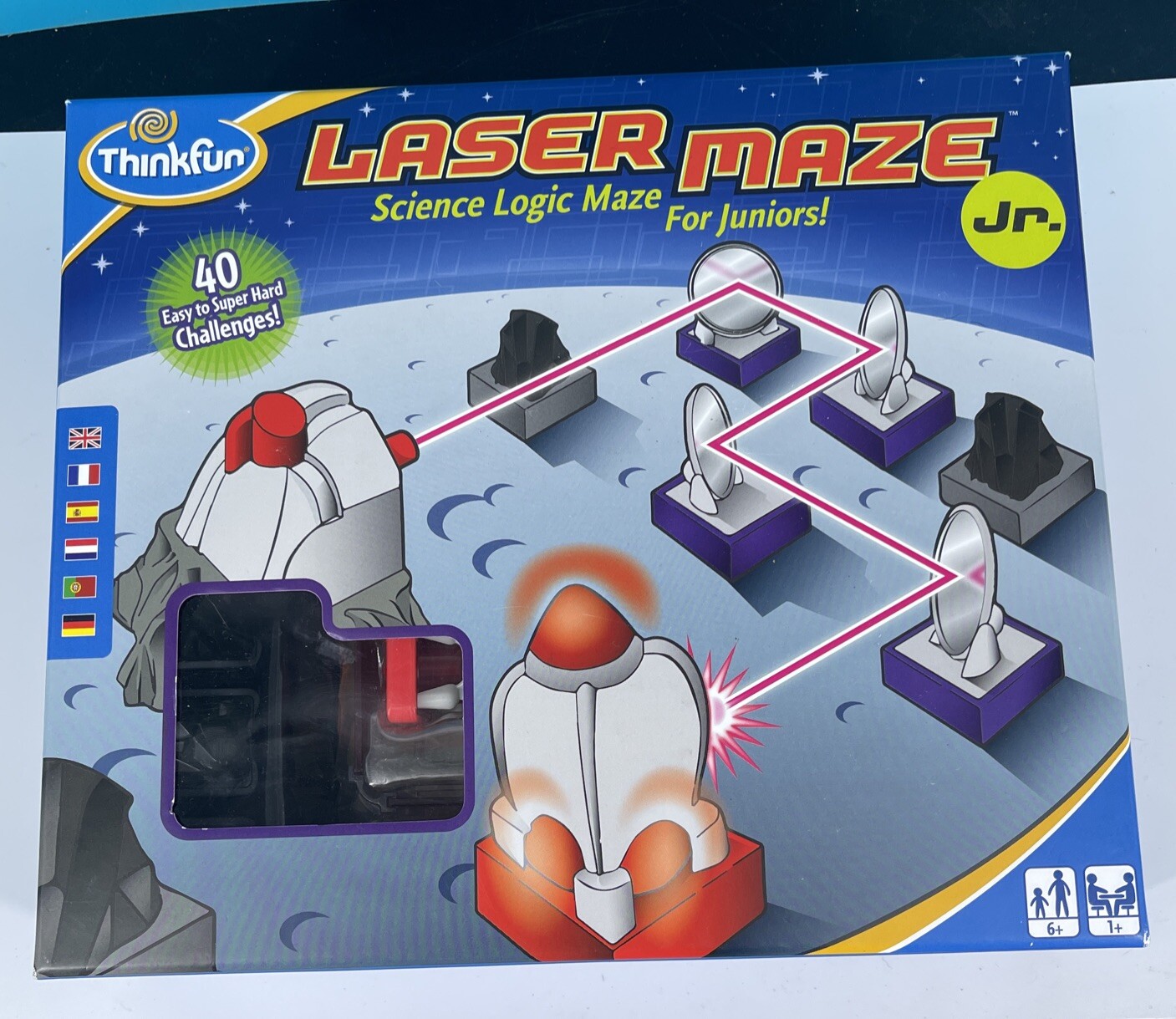 ThinkFun Laser Maze Jr Science Logic Maze Game Complete GREAT SHAPE!
