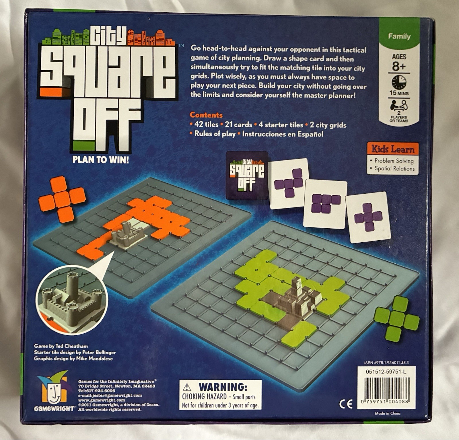 City Square Off Board Game Gamewright Complete With Registration Card