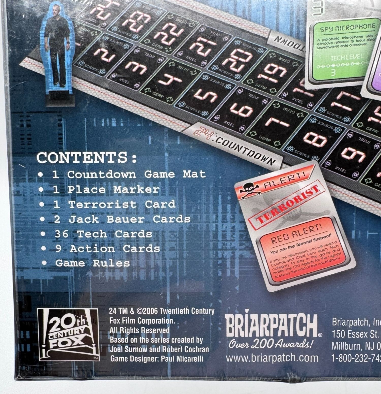 24 Countdown Board Game By Briarpatch Ages 12+ 3-4 Players Spy Detective Adventu