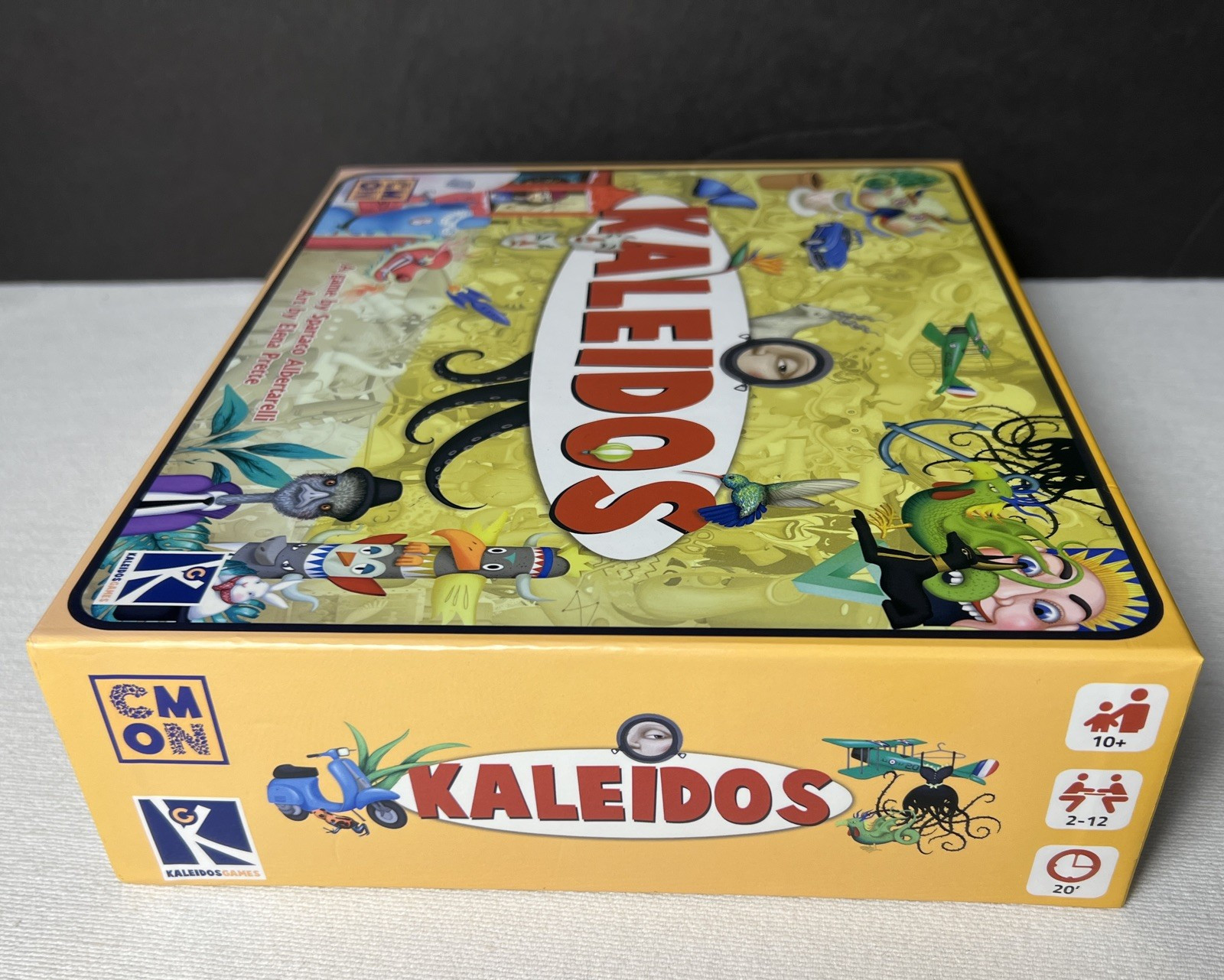 KALEIDOS: Italian Party Board Game 2016 by CMON, Art by Elena Prette, Ages 10+