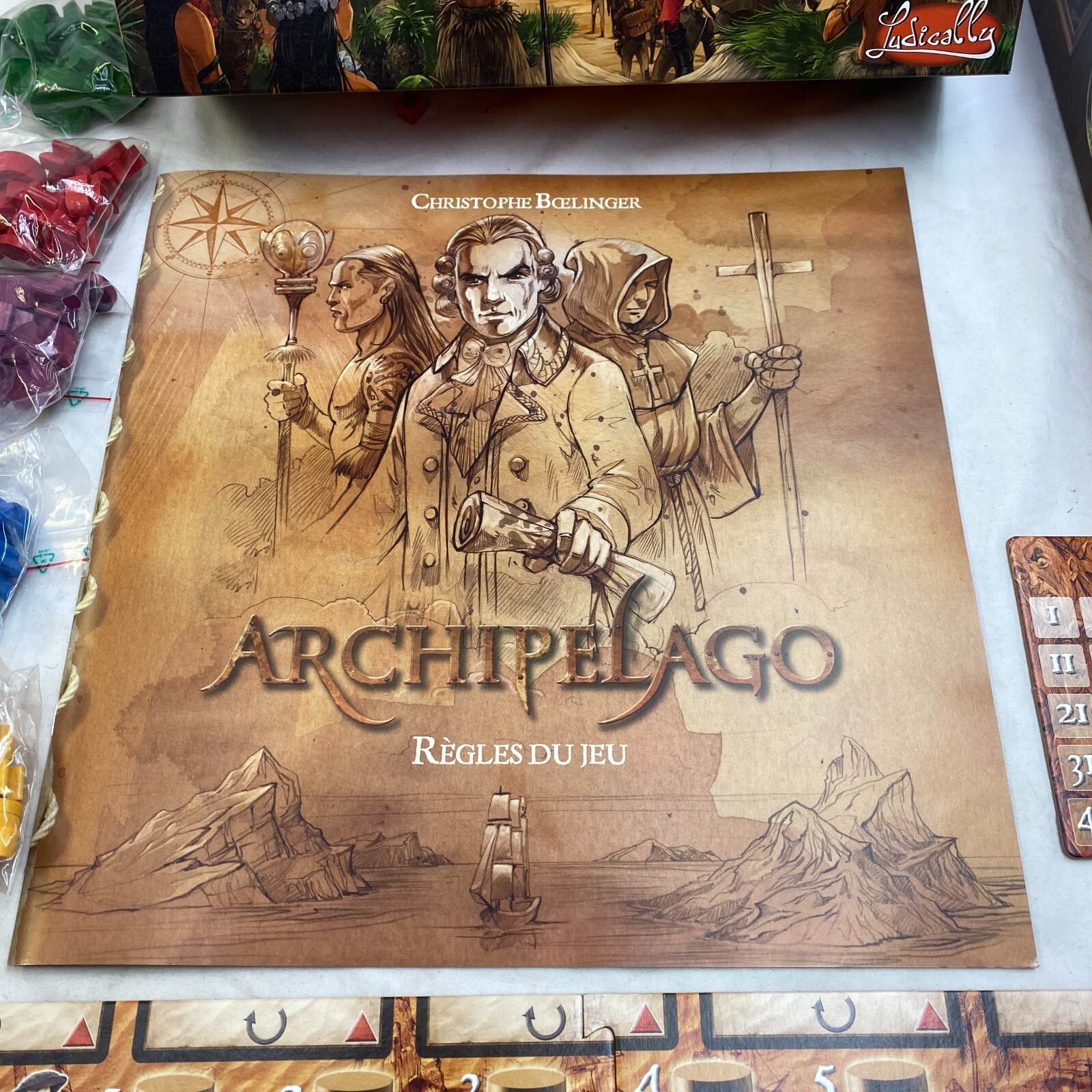 Archipelago Board Game + War & Peace Expansion Ludically 2012 (FRENCH) EX/EX