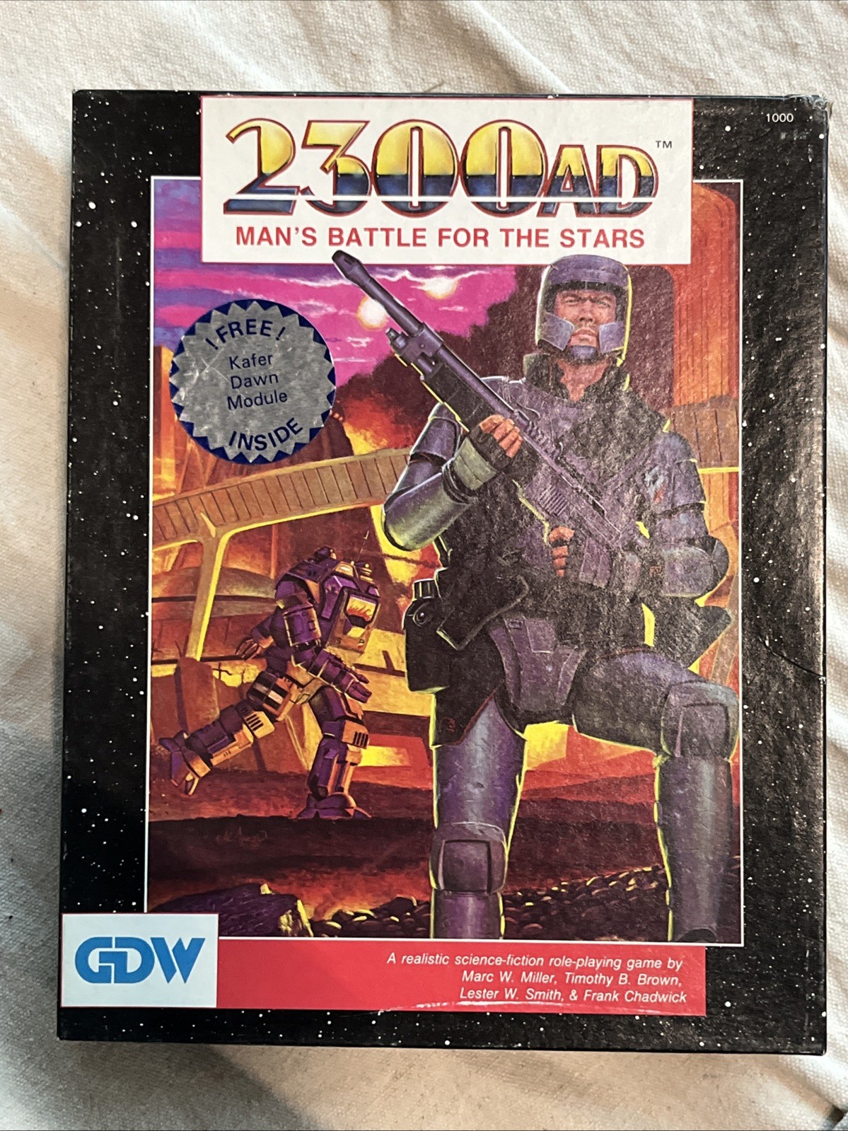 2300 AD Man’s Battle for the Stars W/ Kafer Dawn & Colonial Atlas Missing Dice.
