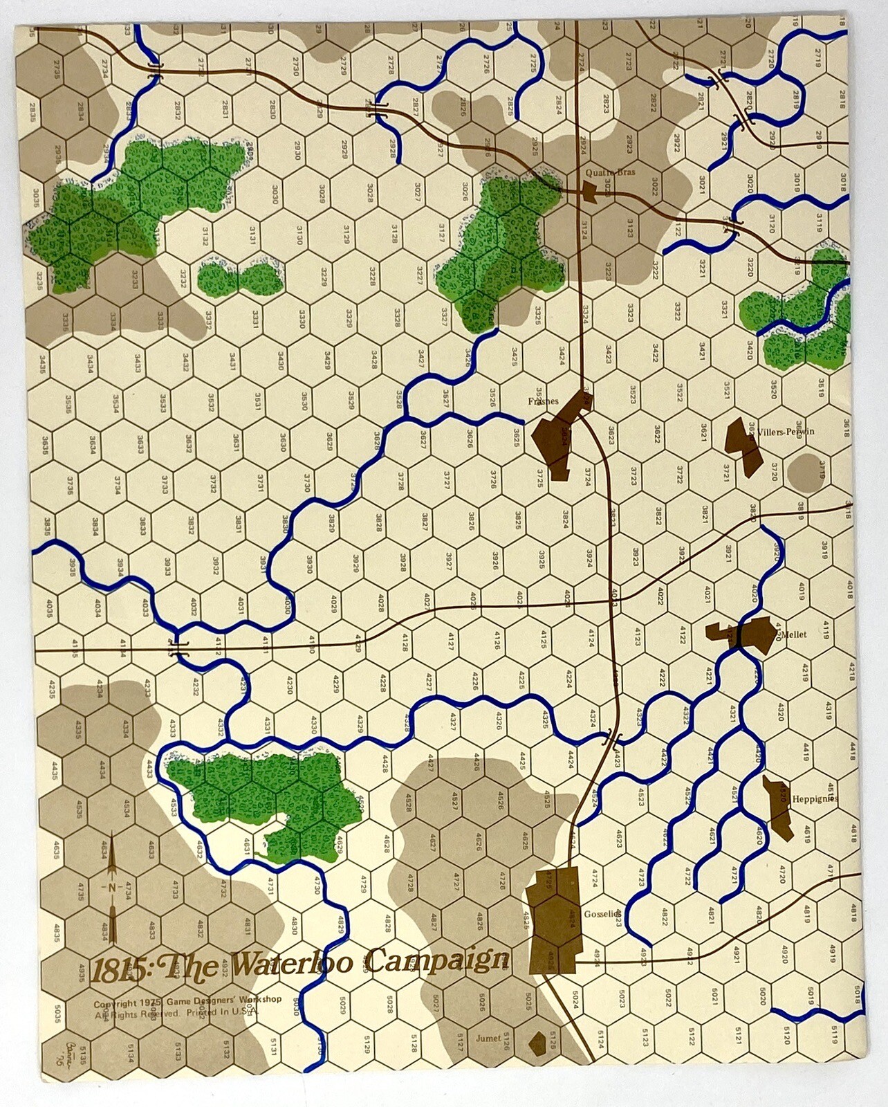 GDW – 1815: The Waterloo Campaign (1975) PUNCHED COMPLETE VG