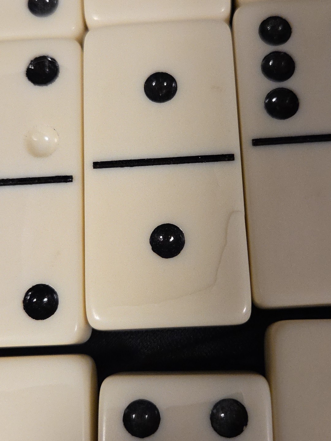 Dominoes 26 Piece Double-Six Ivory Domino Tiles Set Classic Numbers Incomplete