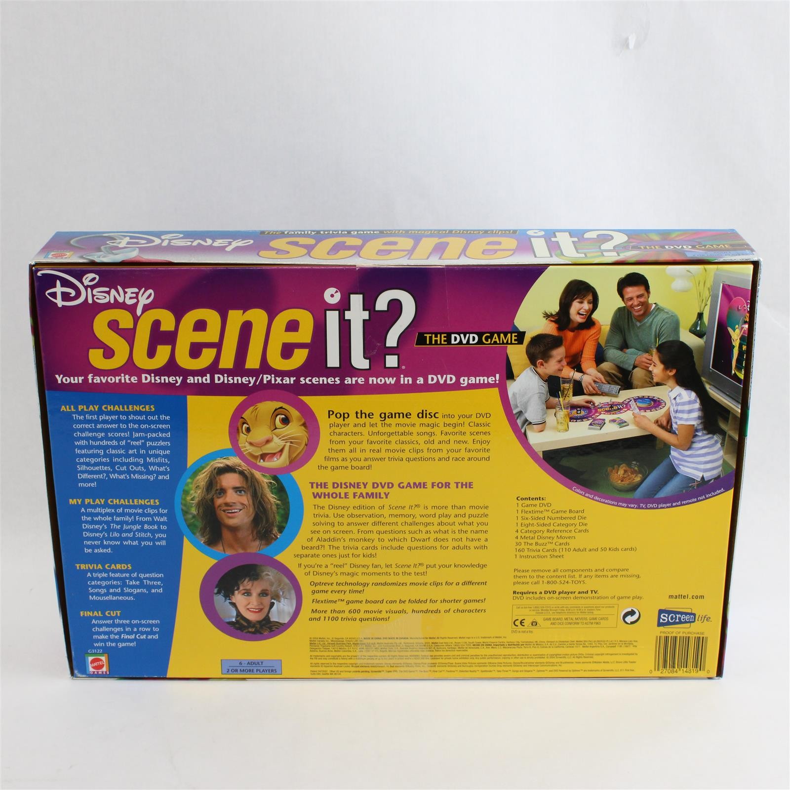 Screenlife Disney Scene It? 2004 DVD Board Game