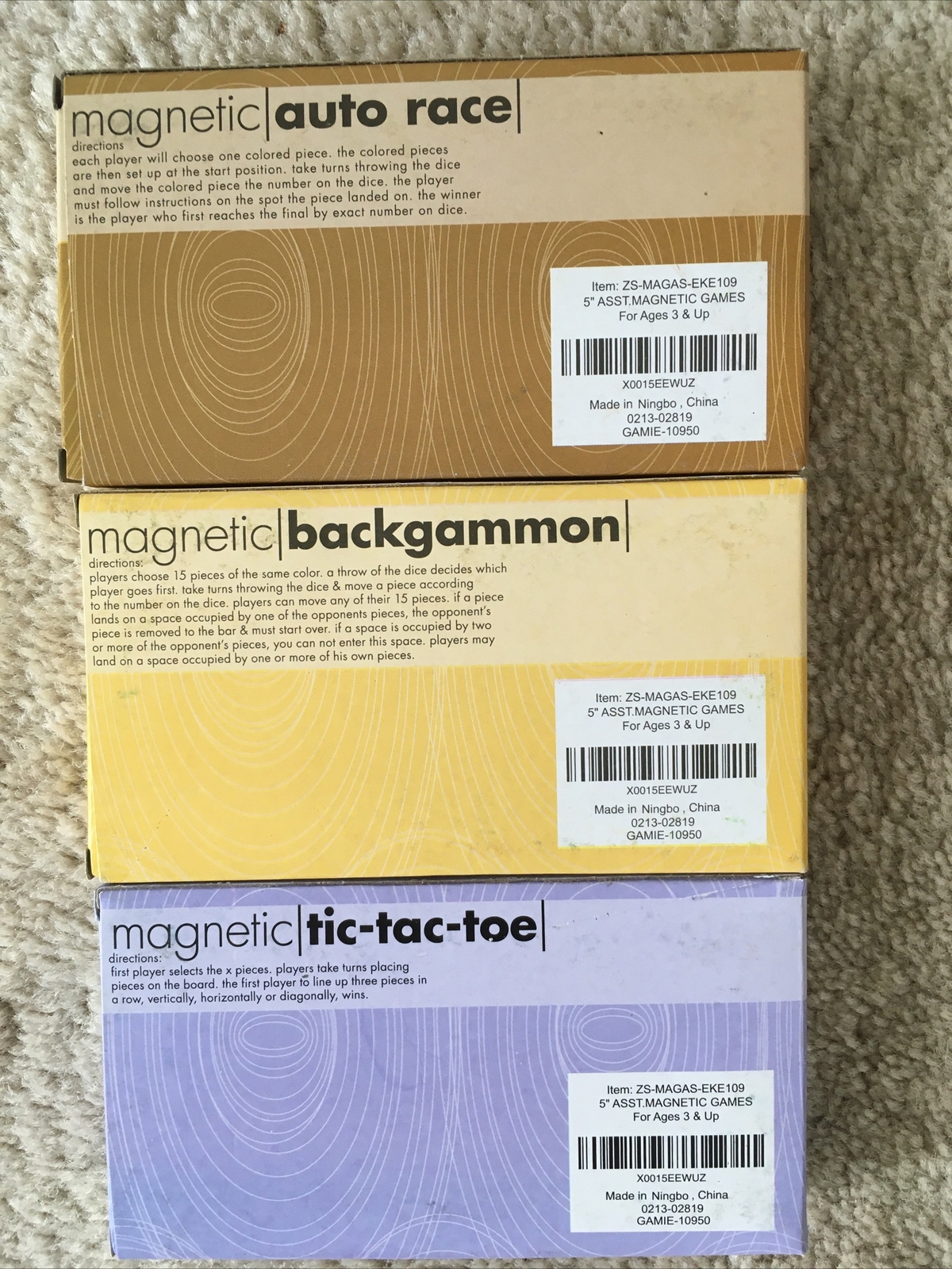 9 Magnetic Mini Travel Games “RARE COLLECTION” NIB