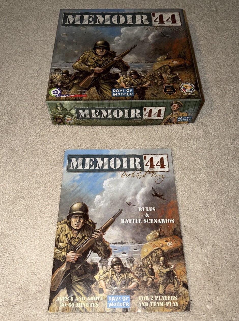 Memoir 44 Board Game 1st Edition | Richard Borg | Days Of Wonder | 100% COMPLETE