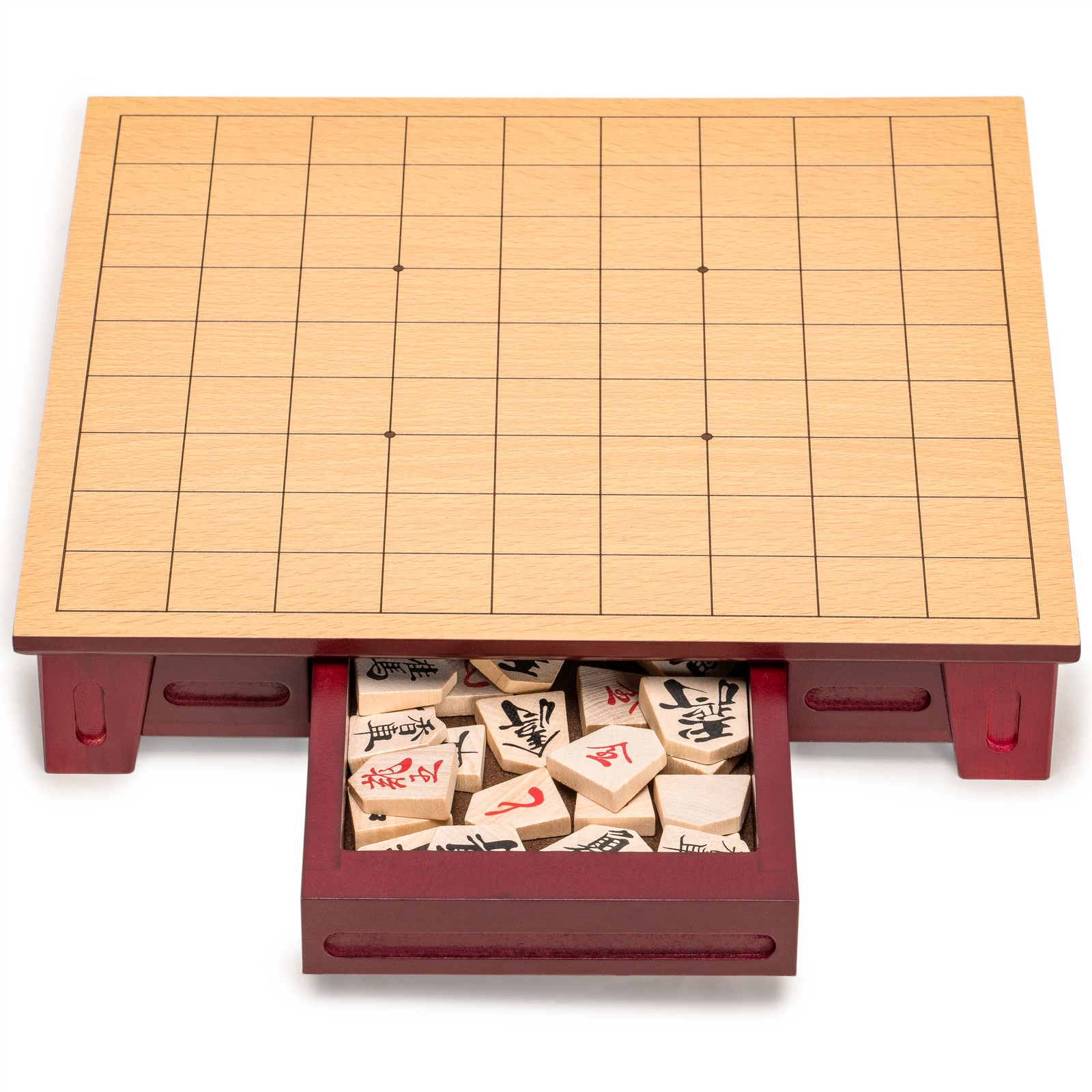 Shogi Japanese Chess Game Set – Wooden Table Board & Traditional Playing Pieces