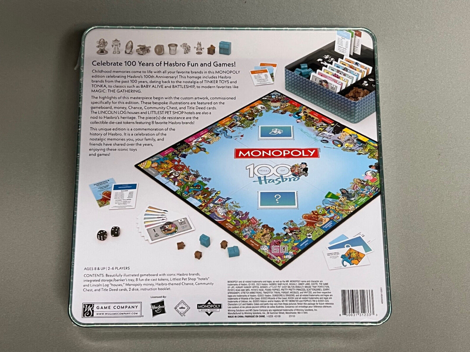 Monopoly HASBRO 100th Anniversary Edition • Collectible Tin NEW SEALED