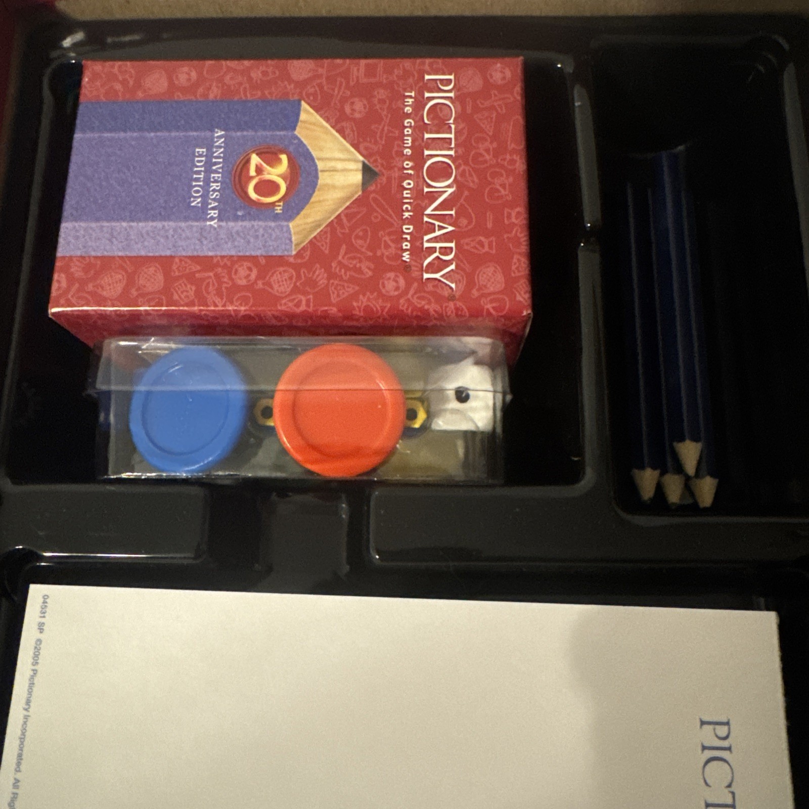 Pictionary The Game of Quick Draw 20th Anniversary Edition Parker Brother