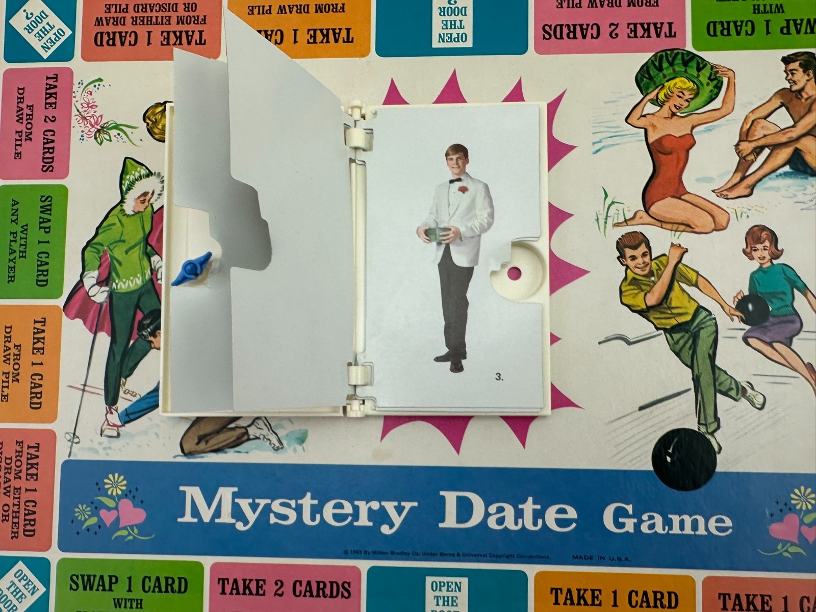 1965 Mystery Date Board Game by Milton Bradley Complete in Great Cond FREE SHIP3