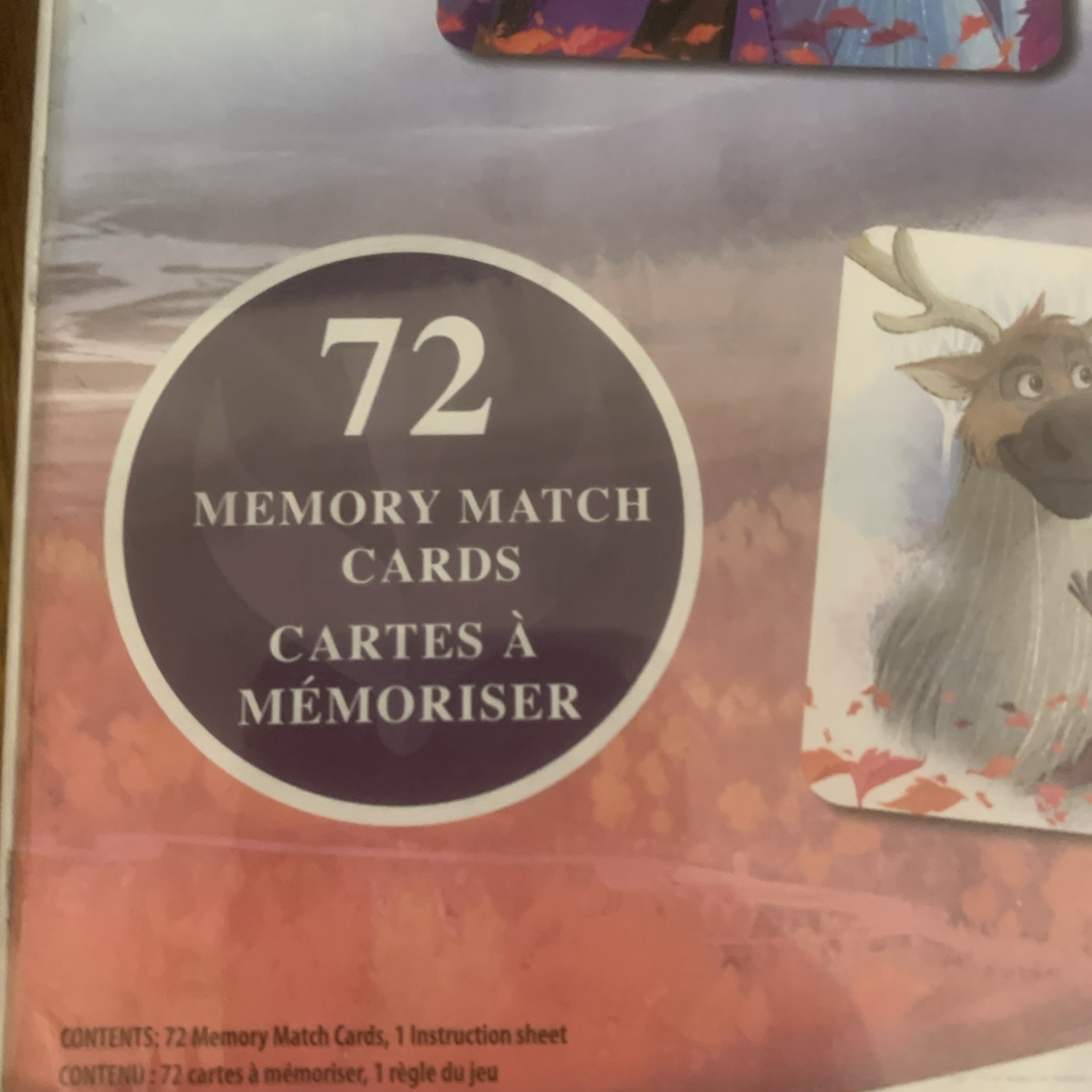 DISNEY FROZEN II Memory Match Game 72 Cards Kids ELSA ANNA OLAF Educational NEW