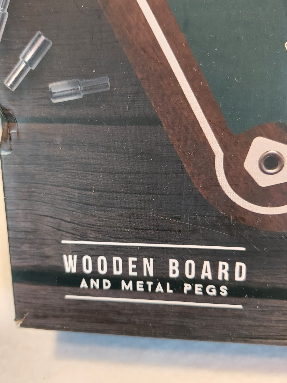 Vtg Baseball Board Game Wooden Board Metal Pegs Hammer & Axe 2 To 8 Players