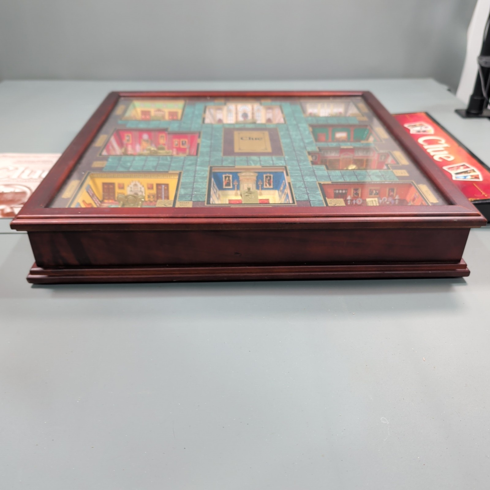 Clue Premier Collector’s Edition Restoration Hardware 3D Wooden Board Game 2007