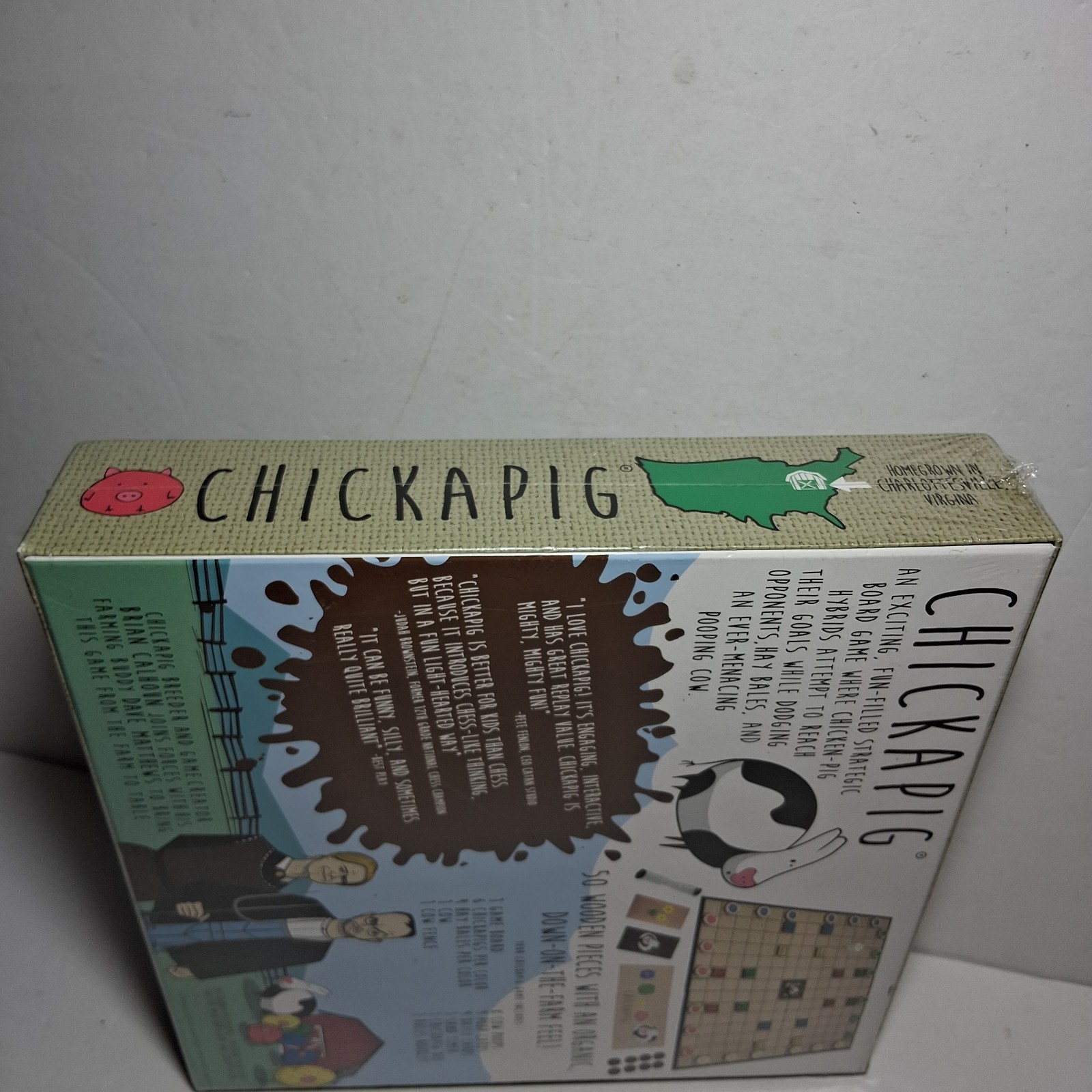 Chickapig Strategic Board Game Family Friendly Game For 2 or 4 Players with Chi