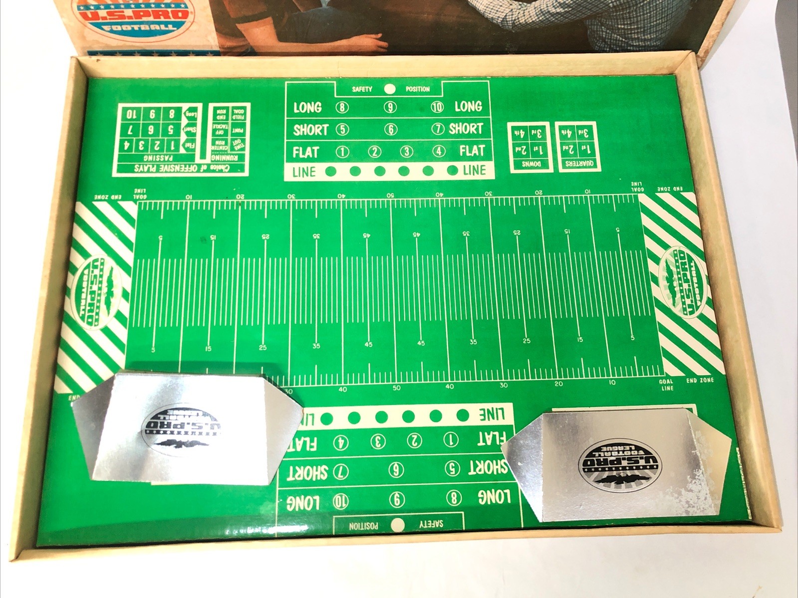 Vintage 1974 U.S Pro Football Board Game. Rare! Large 26”x19” Craft Plastix Co.