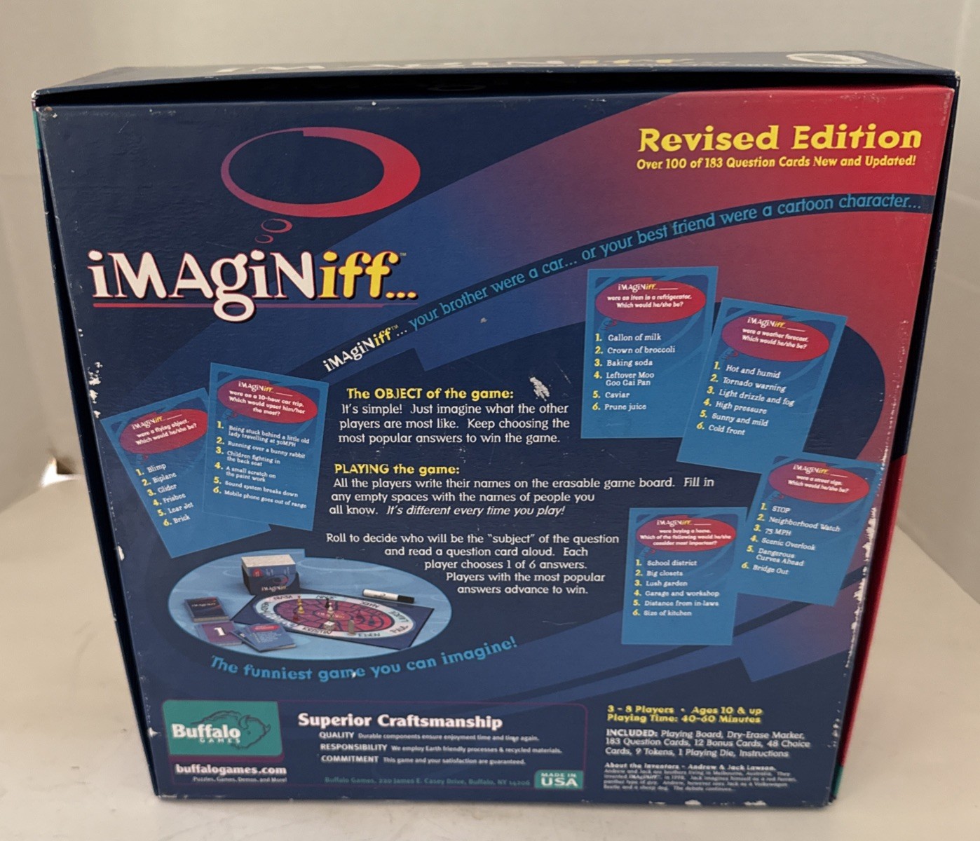 2006 Buffalo Games Imaginiff Game 100% COMPLETE Revised Edition Never Played