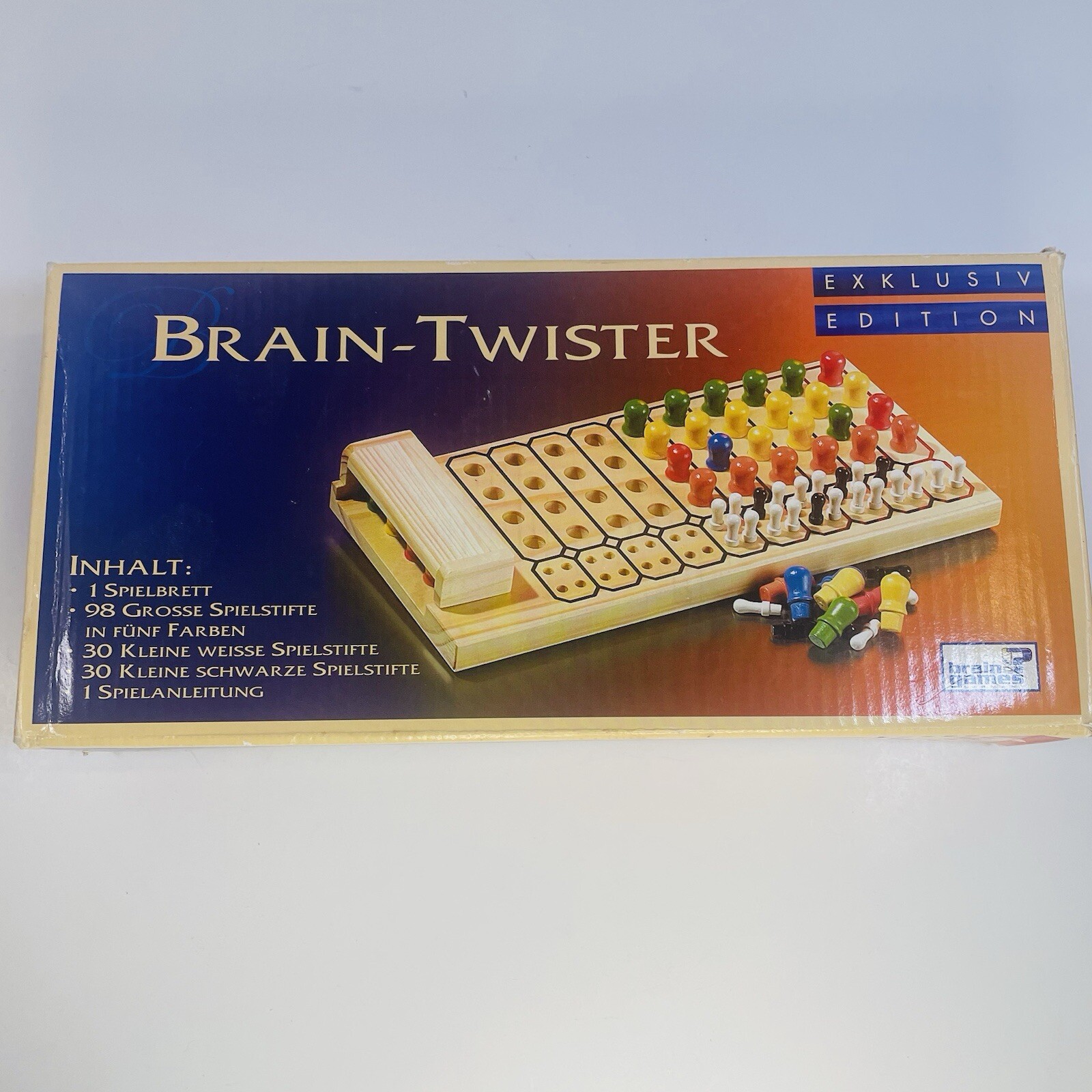 Brain-Twister Code Breaker Strategy Game Crafted Wood Set Exclusive Edition
