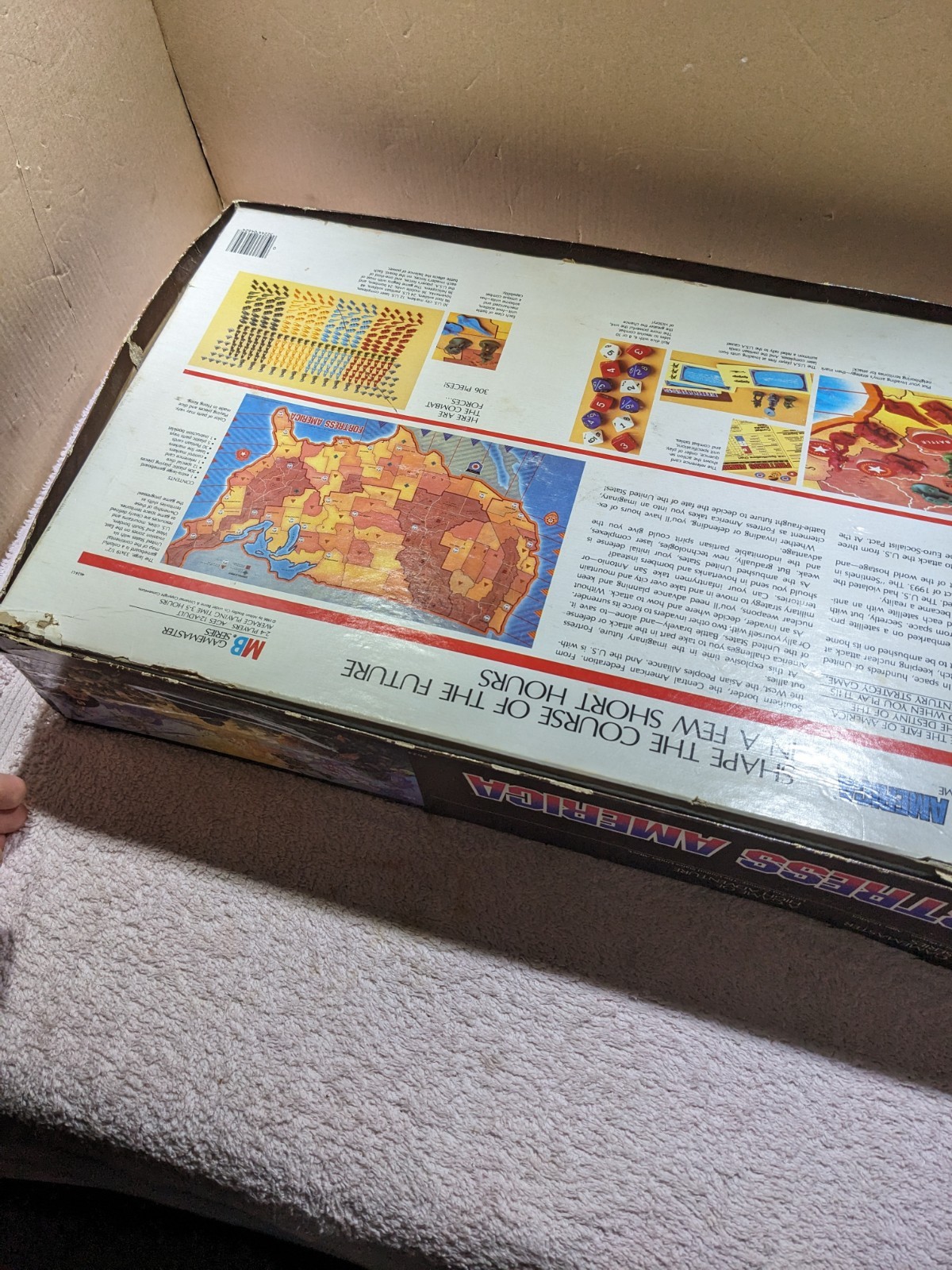 Milton Bradley Fortress America Board Game Vintage 1986 Gamemaster – AS/IS LOOK